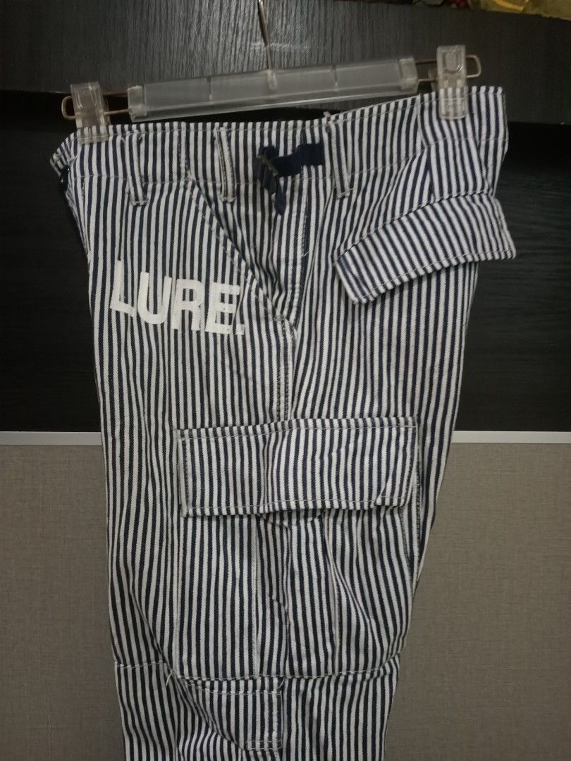 Japanese Brand Act Chive Lure by Redark Hickory‑Stripe Cargo Pants W30 L39 Size US 30 / EU 46 - 8 Thumbnail