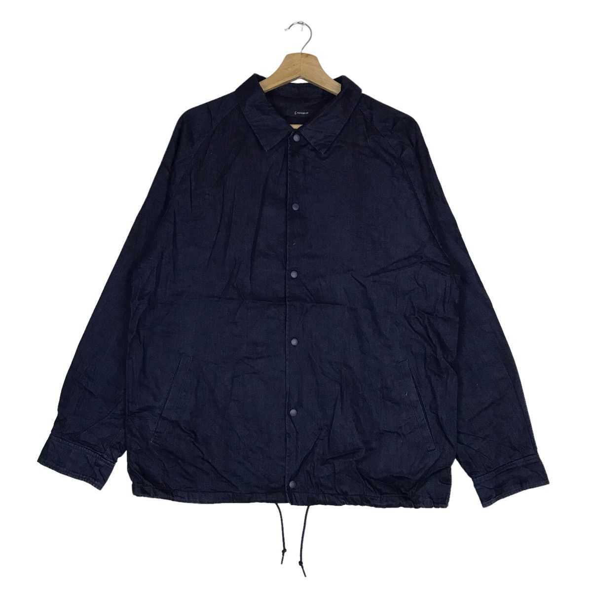 RAGEBLUE Japanese Brand Indigo Denim Jeans Coach Jacket