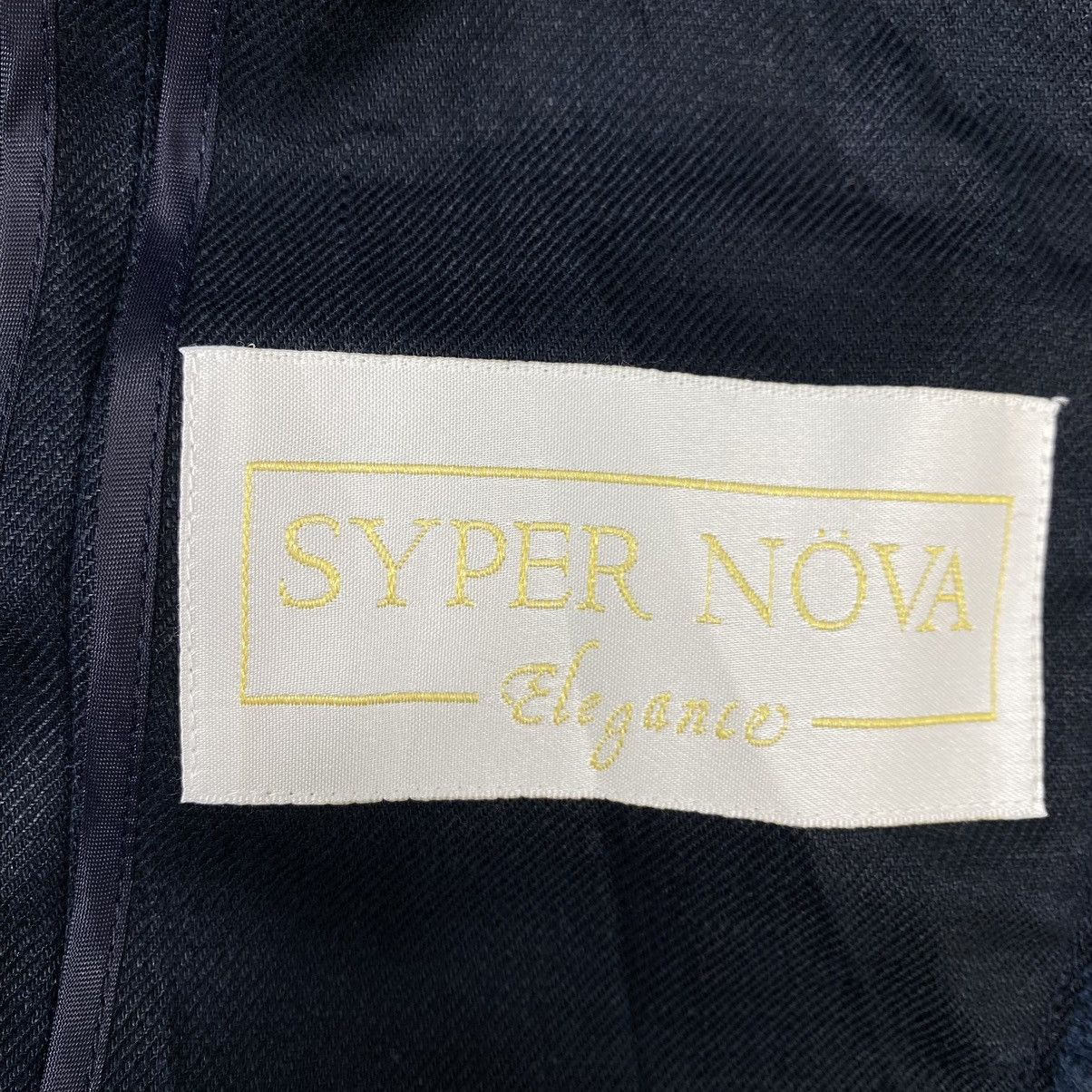 Japanese Brand SYPER NOVA ELEGANCE Japan Brand Blue One Button Coat Jacket Size S / US 4 / IT 40 - 3 Thumbnail