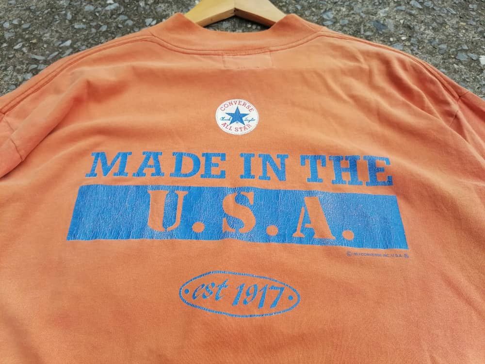 Converse × Vintage Vintage 90s Converse Longsleeve Tee Size US L / EU 52-54 / 3 - 2 Thumbnail
