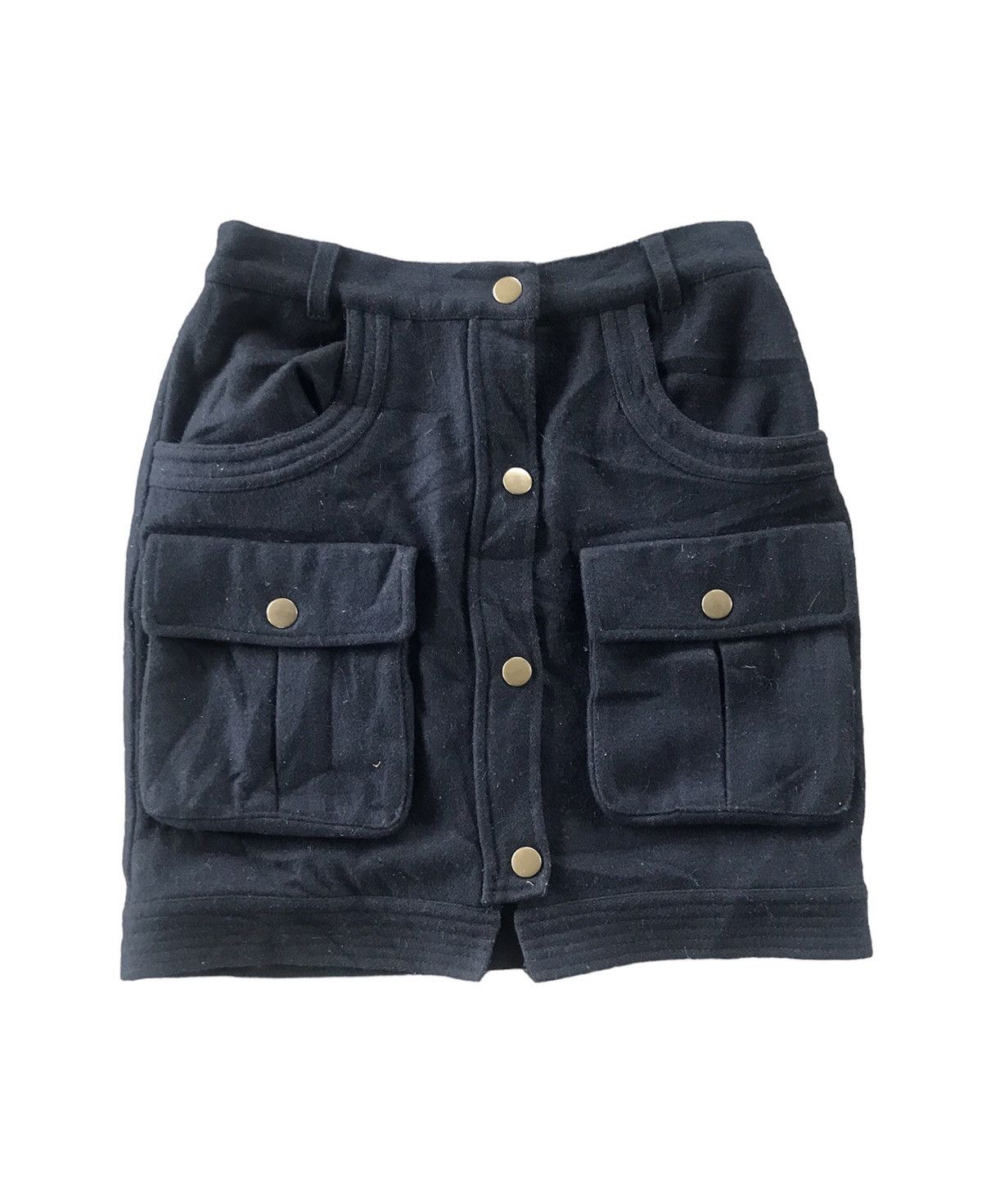 Japanese Brand × Takeo Kikuchi Takeo kikuchi Wool mini skirt Size XS / US 0-2 / IT 36-38 - 2 Thumbnail