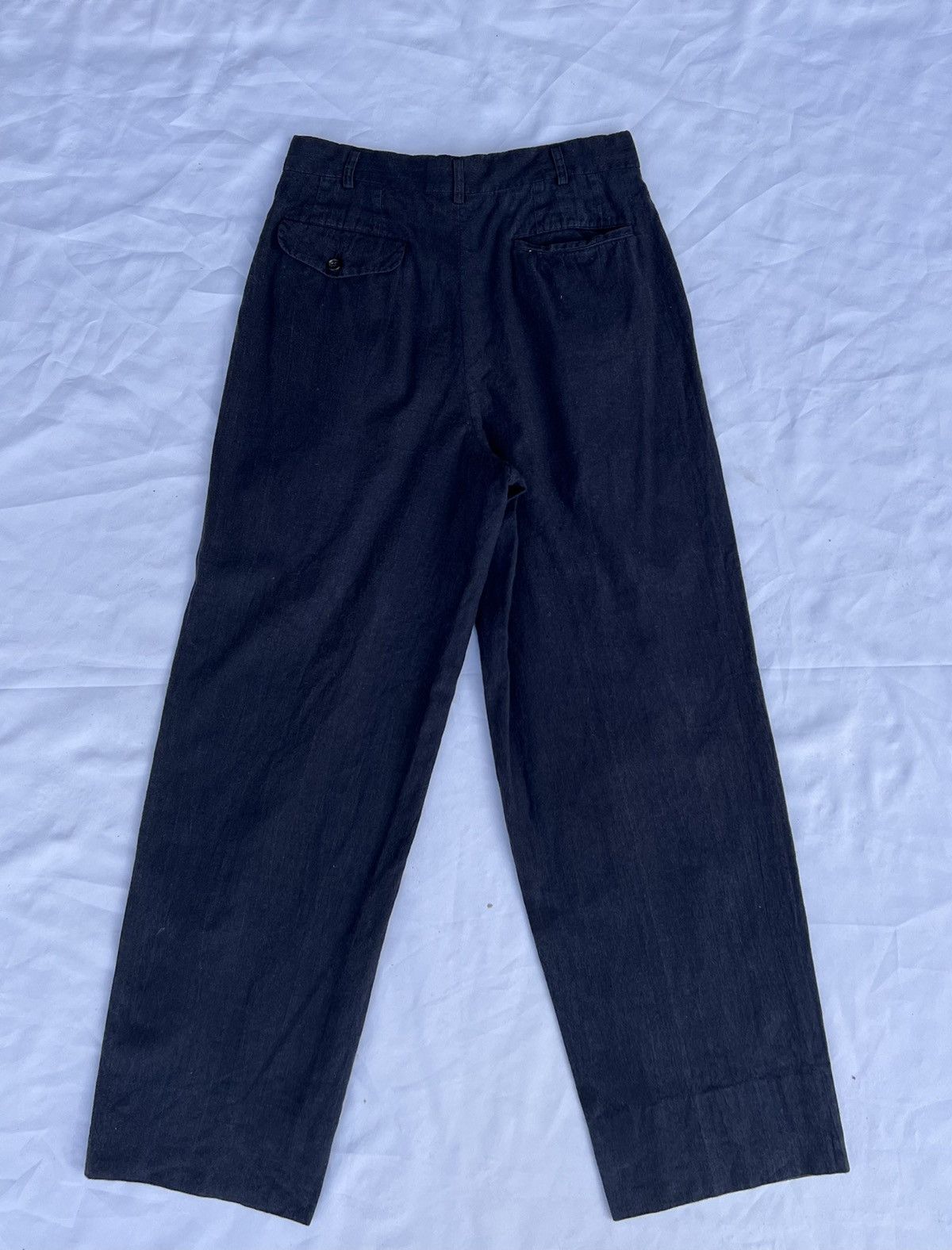 Comme des Garcons Homme Vintage 1989 CDGH AD1989 Sun Fade Linen Blend Baggy Trouser Size US 30 / EU 46 - 25 Thumbnail