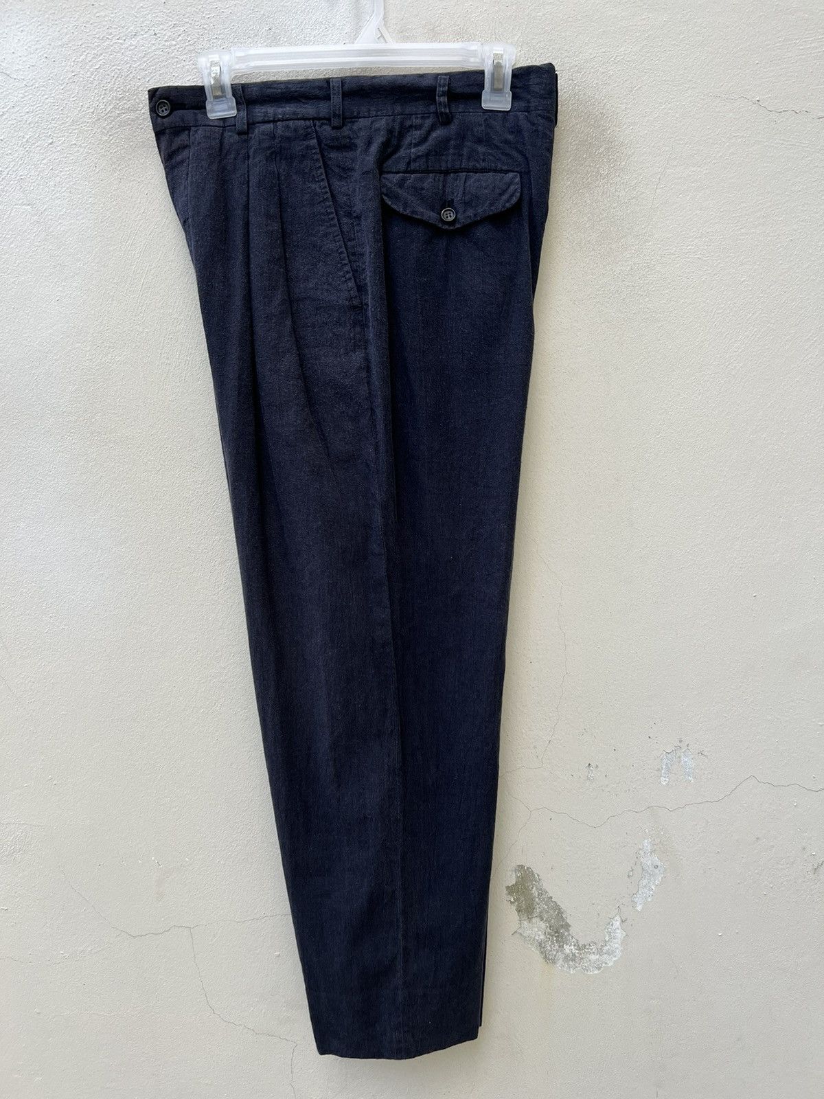Comme des Garcons Homme Vintage 1989 CDGH AD1989 Sun Fade Linen Blend Baggy Trouser Size US 30 / EU 46 - 15 Thumbnail