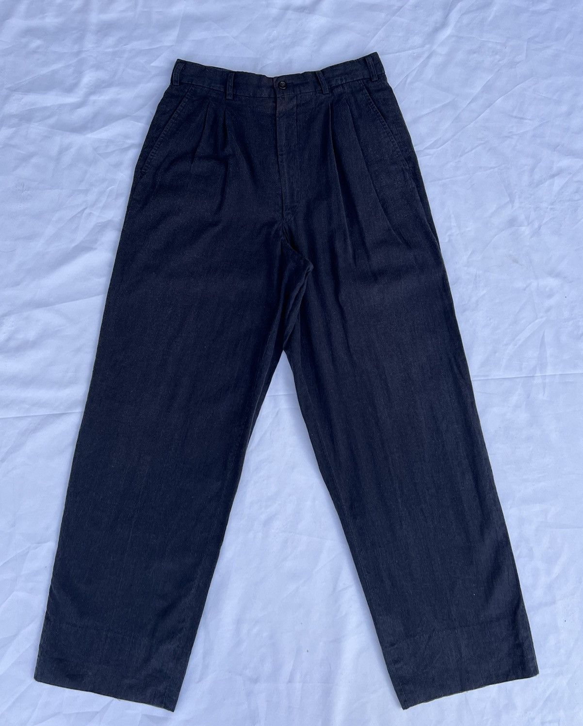 Comme des Garcons Homme Vintage 1989 CDGH AD1989 Sun Fade Linen Blend Baggy Trouser Size US 30 / EU 46 - 21 Thumbnail