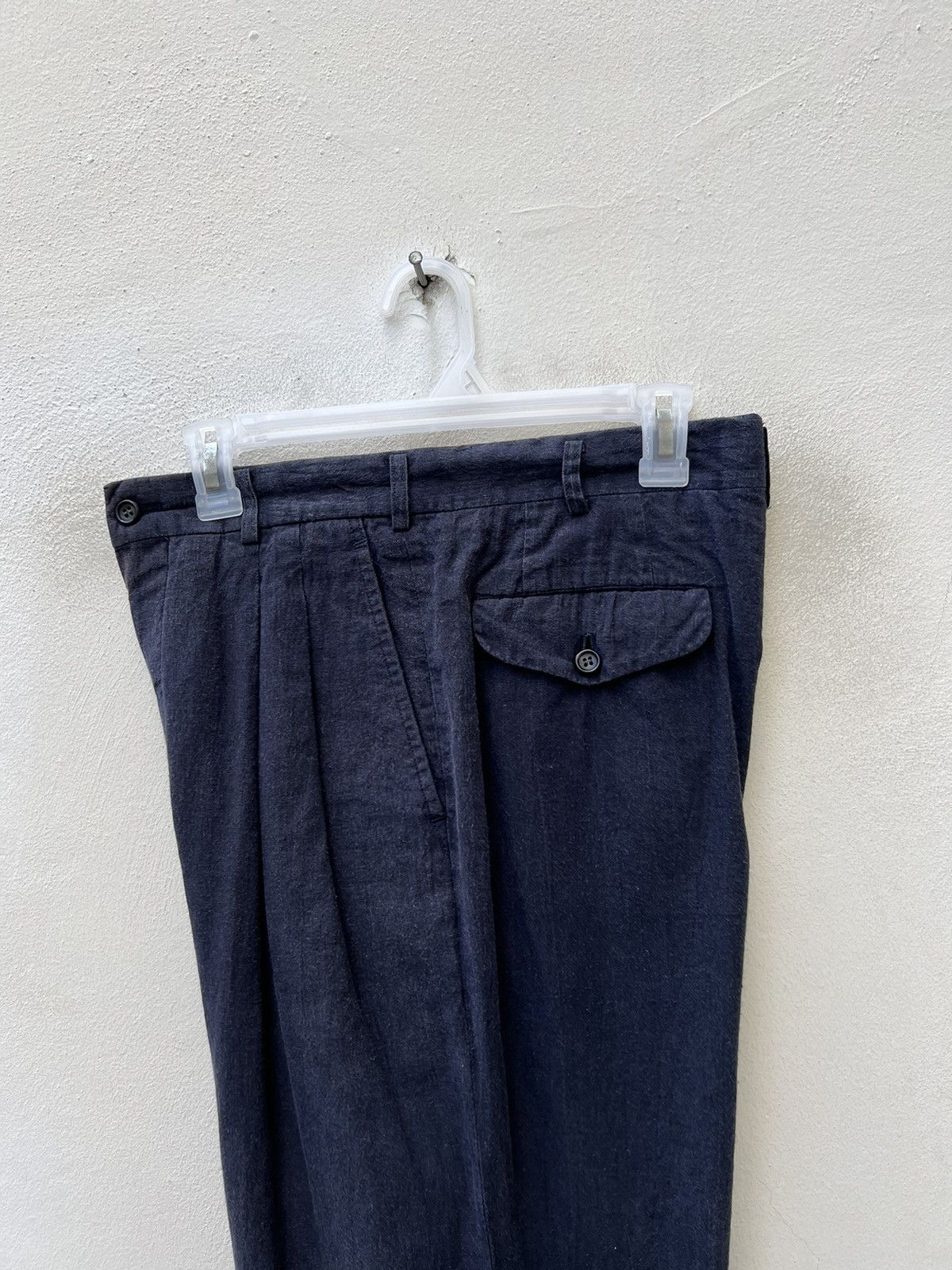 Comme des Garcons Homme Vintage 1989 CDGH AD1989 Sun Fade Linen Blend Baggy Trouser Size US 30 / EU 46 - 16 Thumbnail