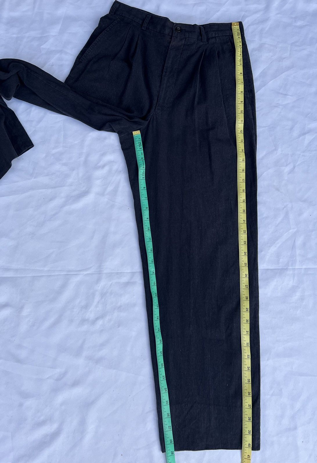 Comme des Garcons Homme Vintage 1989 CDGH AD1989 Sun Fade Linen Blend Baggy Trouser Size US 30 / EU 46 - 24 Thumbnail