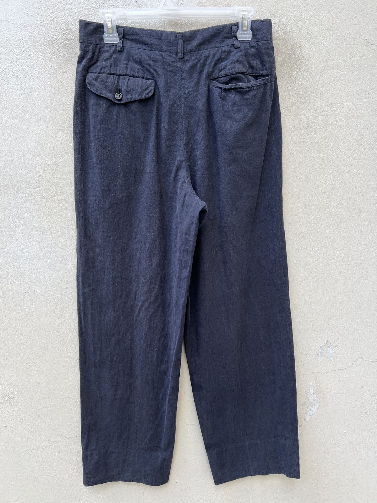 Comme des Garcons Homme Vintage 1989 CDGH AD1989 Sun Fade Linen Blend Baggy Trouser Size US 30 / EU 46 - 9 Thumbnail