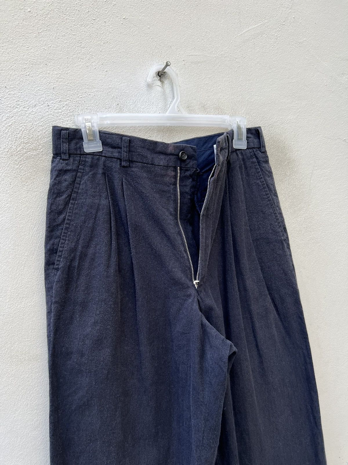 Comme des Garcons Homme Vintage 1989 CDGH AD1989 Sun Fade Linen Blend Baggy Trouser Size US 30 / EU 46 - 3 Thumbnail