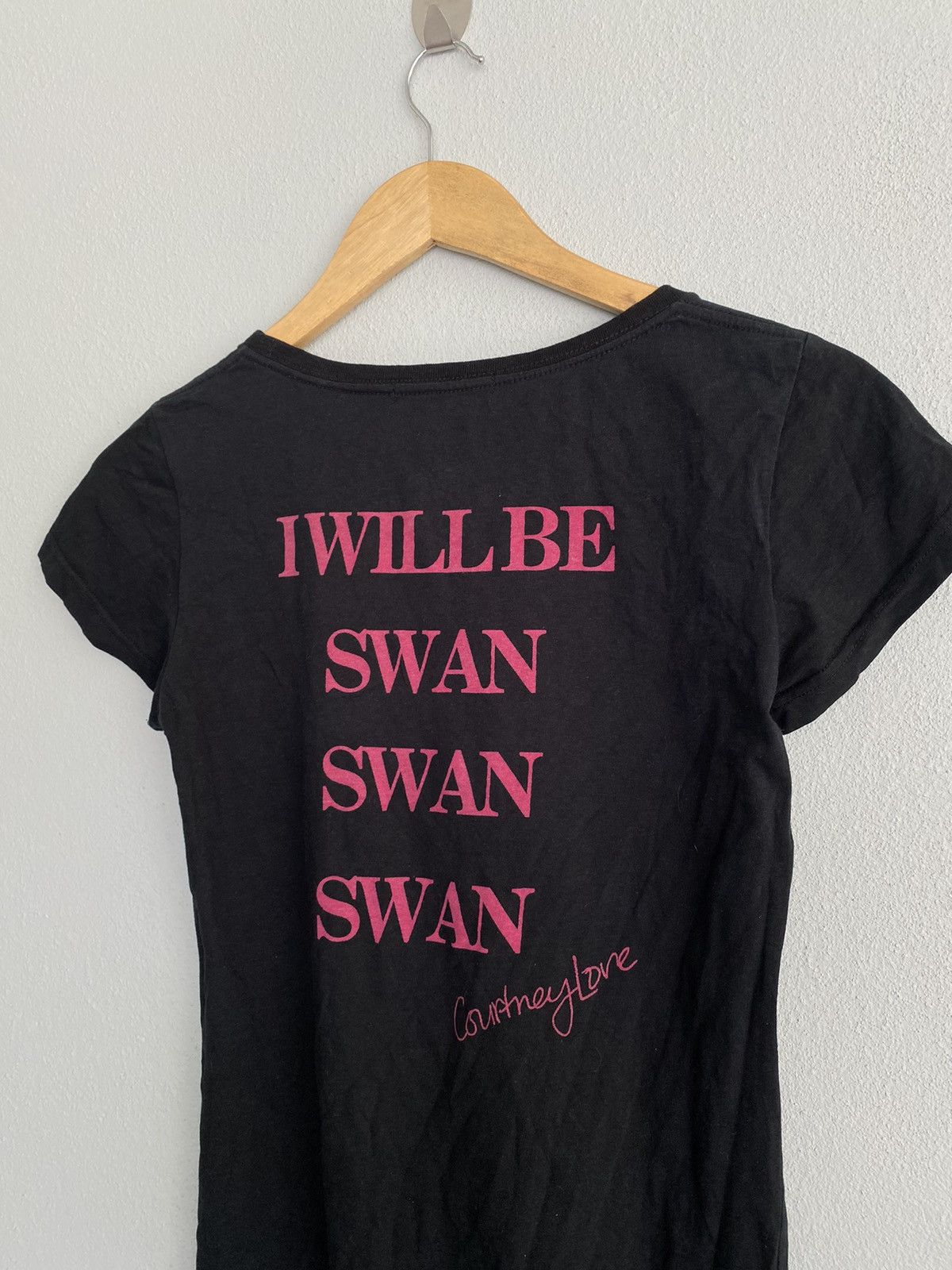 Hysteric Glamour x Courtney Love I Will Be Swan Swan tees
