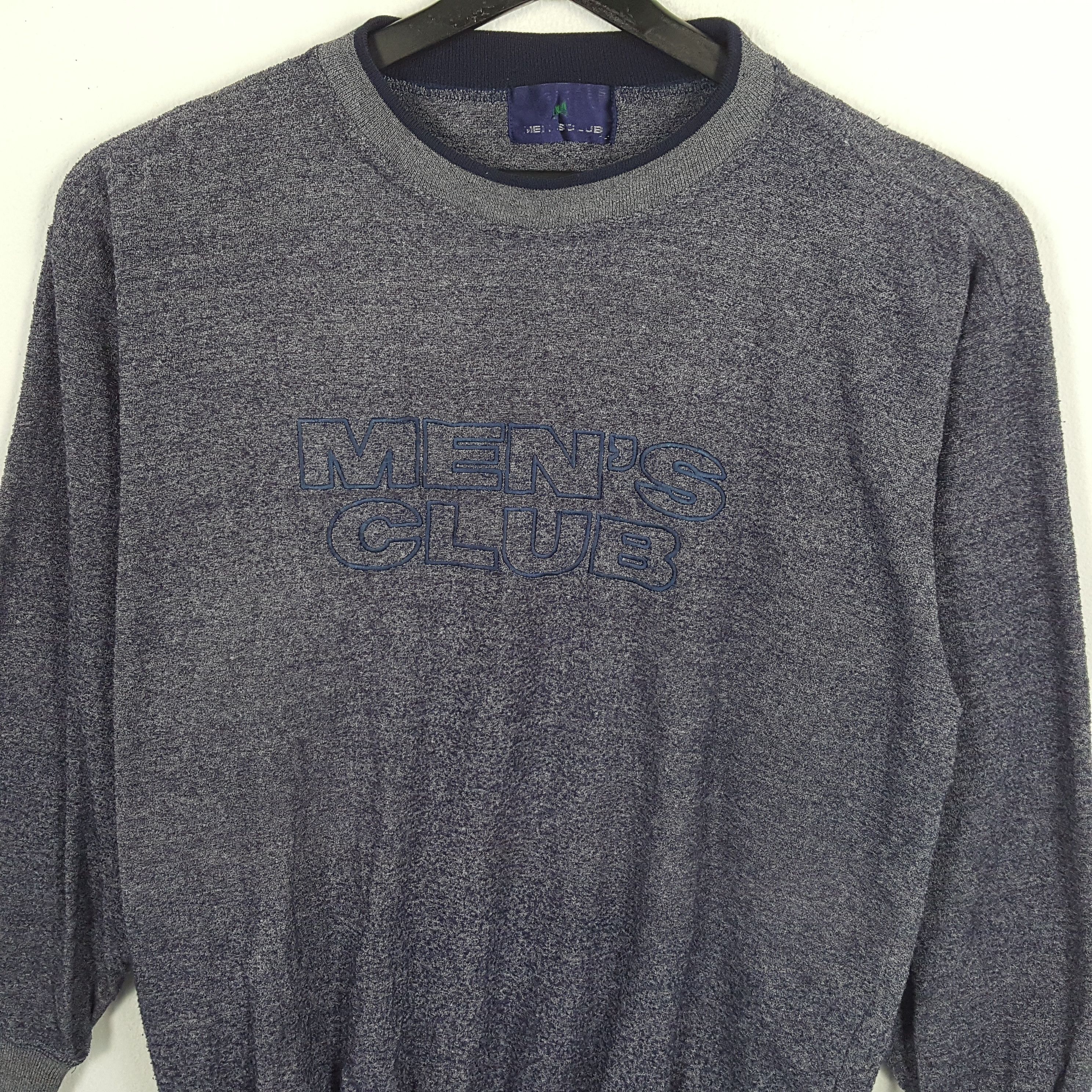MEN'S CLUB Center Logo Style Vintage Sweatshirt