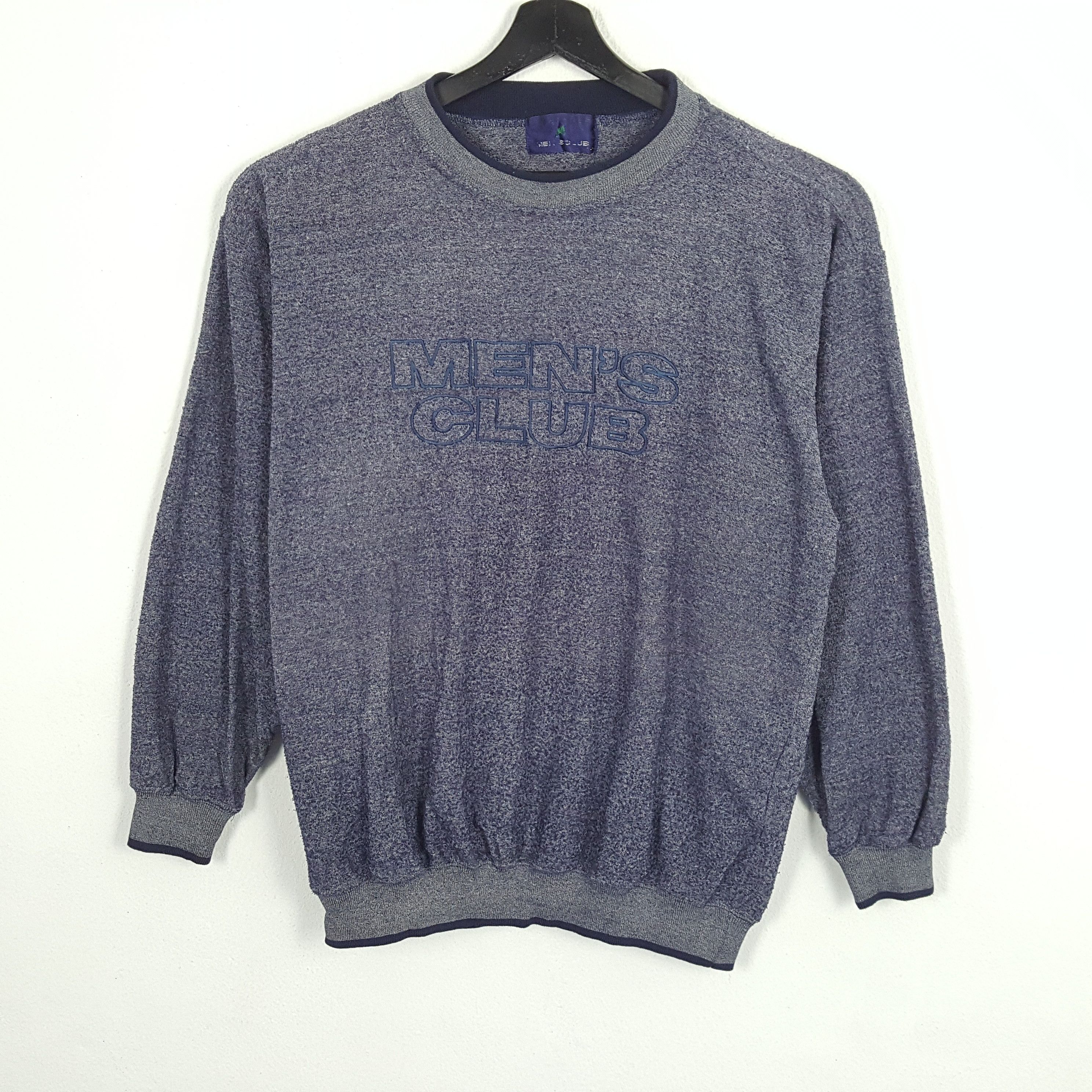 MEN'S CLUB Center Logo Style Vintage Sweatshirt
