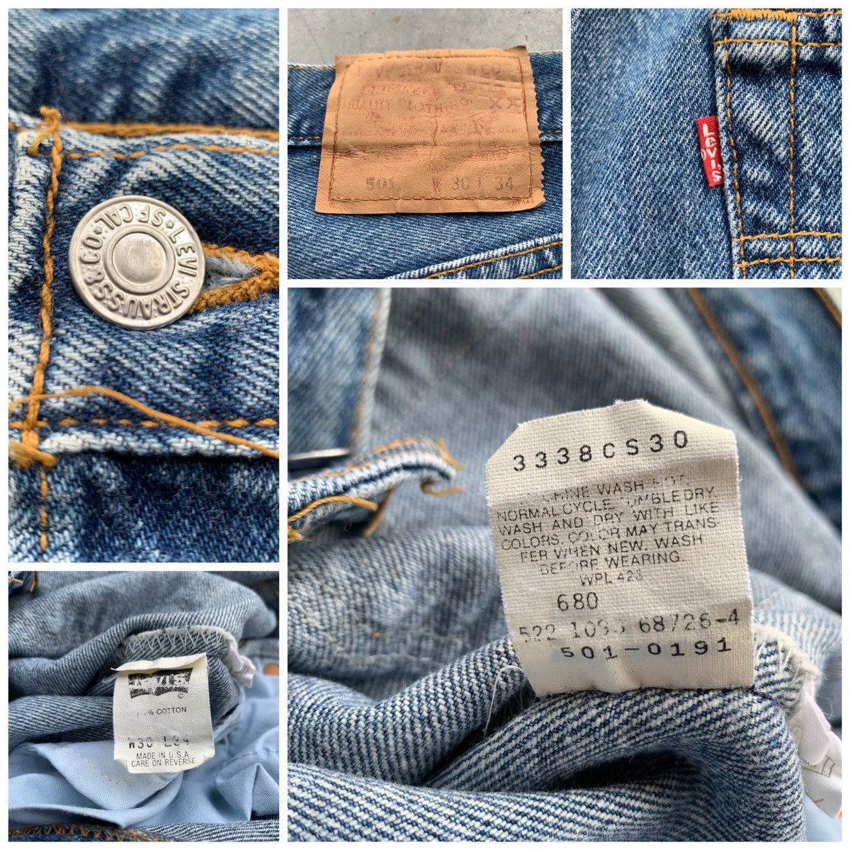 Levi's × Levi's Vintage Clothing Vintage Levis 501 Jeans Size W29x28 Size US 29 - 7 Thumbnail