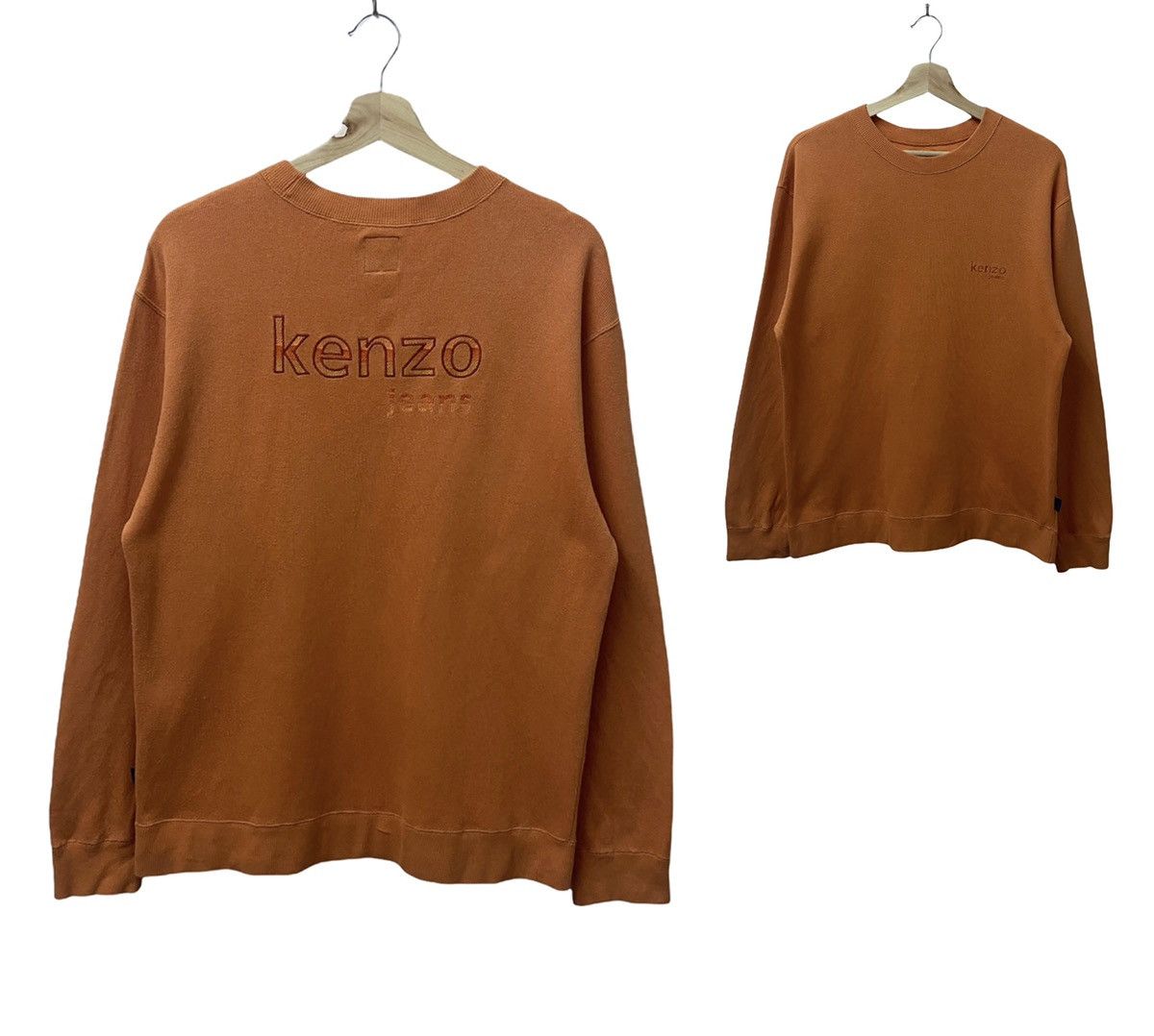 Kenzo Vintage Kenzo Jeans Sweatshirt SpellOut Size US L / EU 52-54 / 3 - 1 Thumbnail