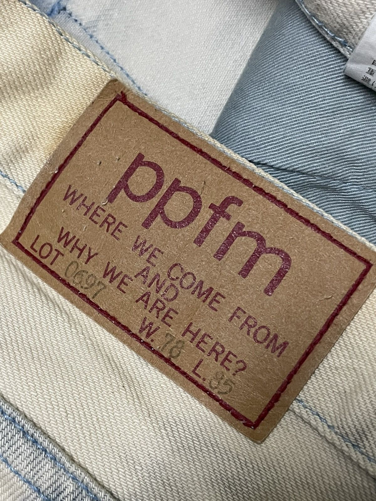 Japanese Brand × PPFM Japanese Brand PPFM Bleach Denim Size US 30 / EU 46 - 10 Thumbnail