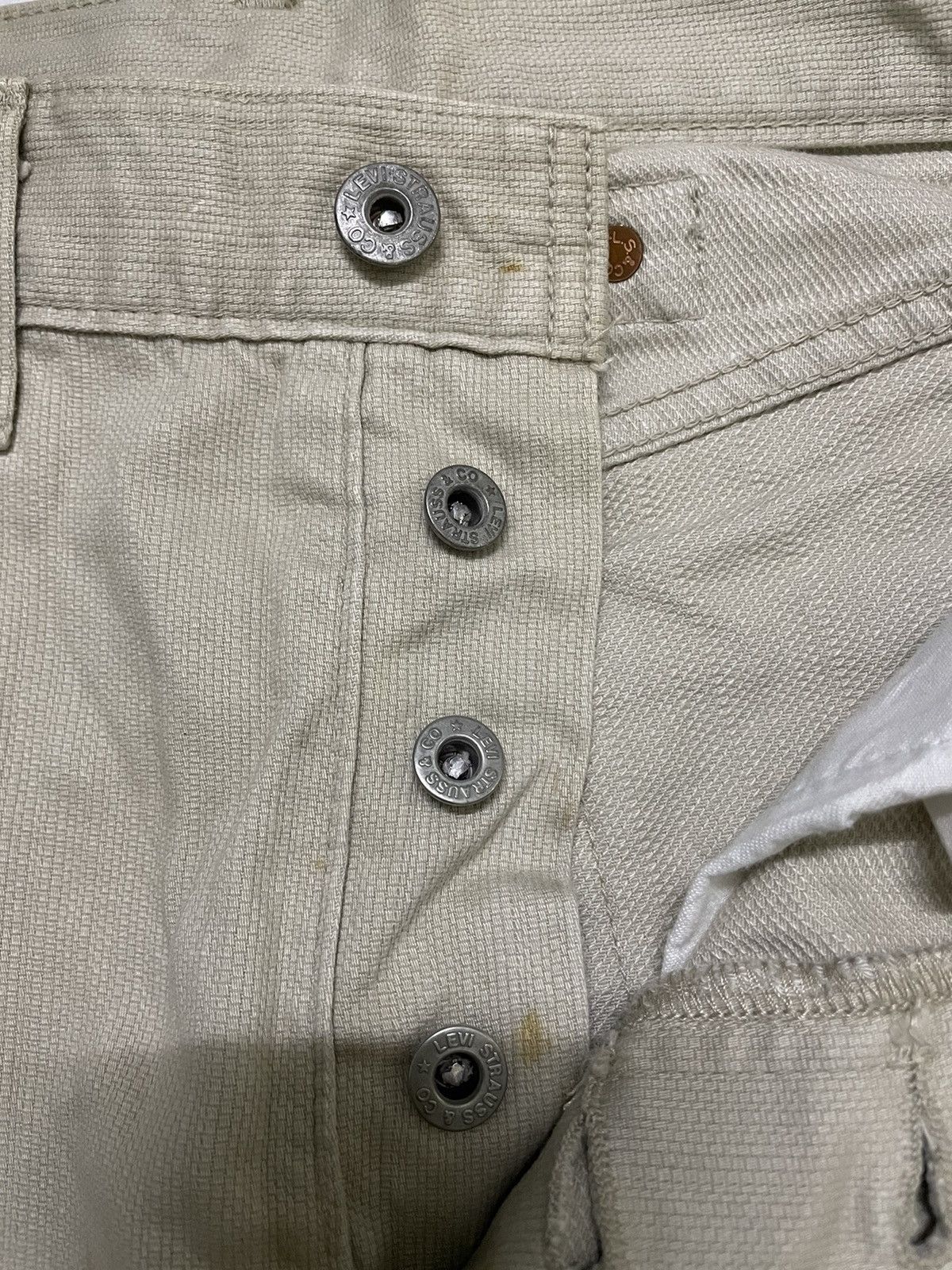 Levi's × Levi's Vintage Clothing × Vintage Vintage Levis 701 Big E White Tag Bucket Size US 28 / EU 44 - 8 Thumbnail