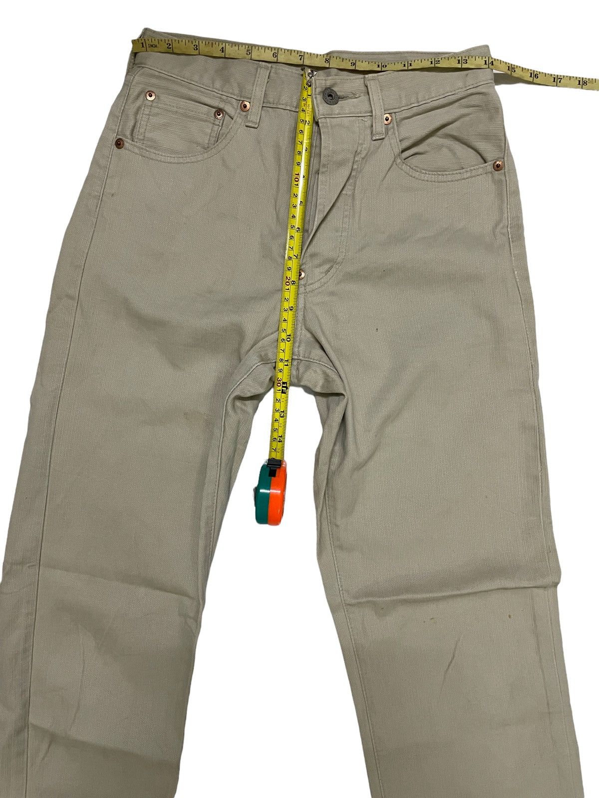 Levi's × Levi's Vintage Clothing × Vintage Vintage Levis 701 Big E White Tag Bucket Size US 28 / EU 44 - 3 Thumbnail