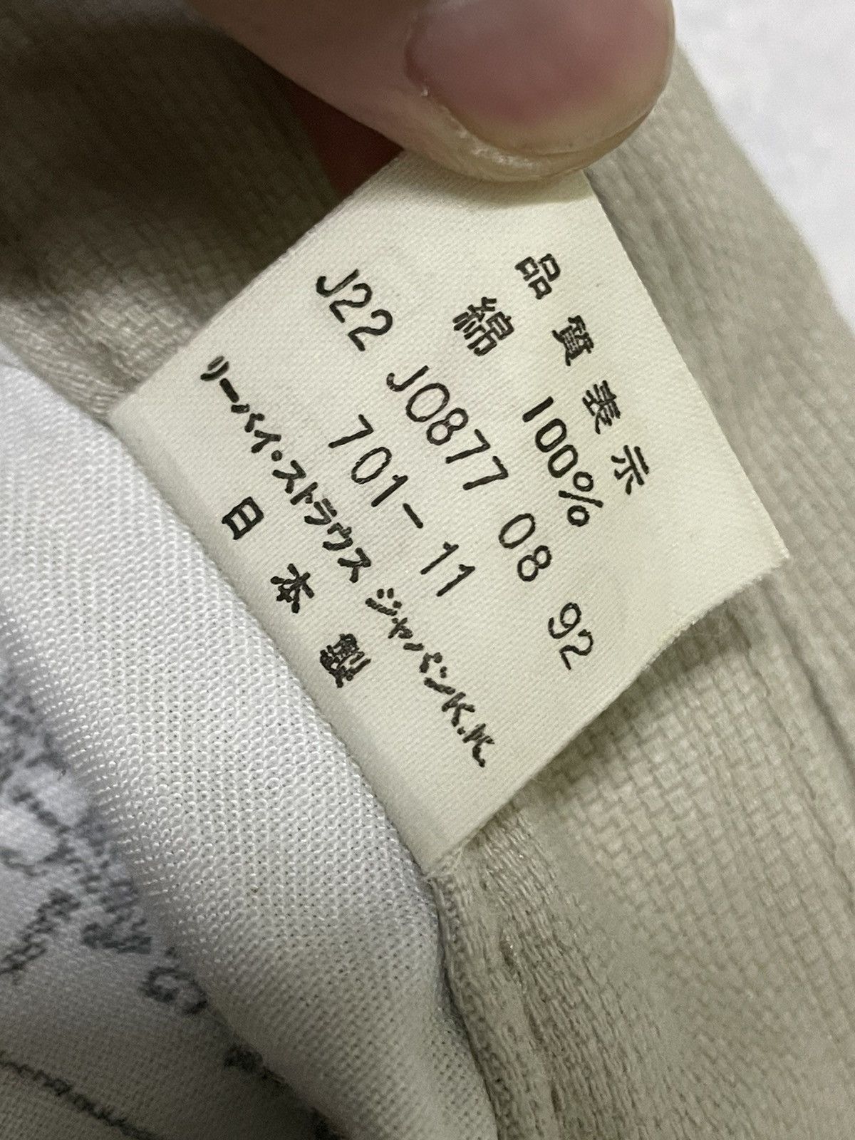 Levi's × Levi's Vintage Clothing × Vintage Vintage Levis 701 Big E White Tag Bucket Size US 28 / EU 44 - 11 Thumbnail