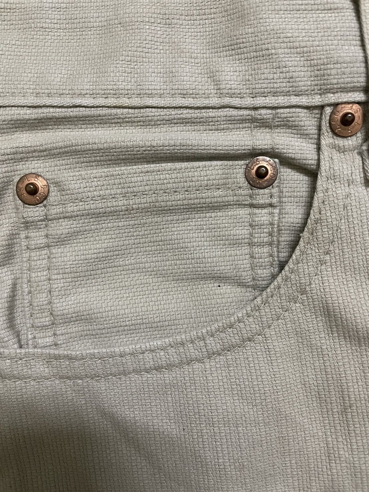 Levi's × Levi's Vintage Clothing × Vintage Vintage Levis 701 Big E White Tag Bucket Size US 28 / EU 44 - 13 Thumbnail