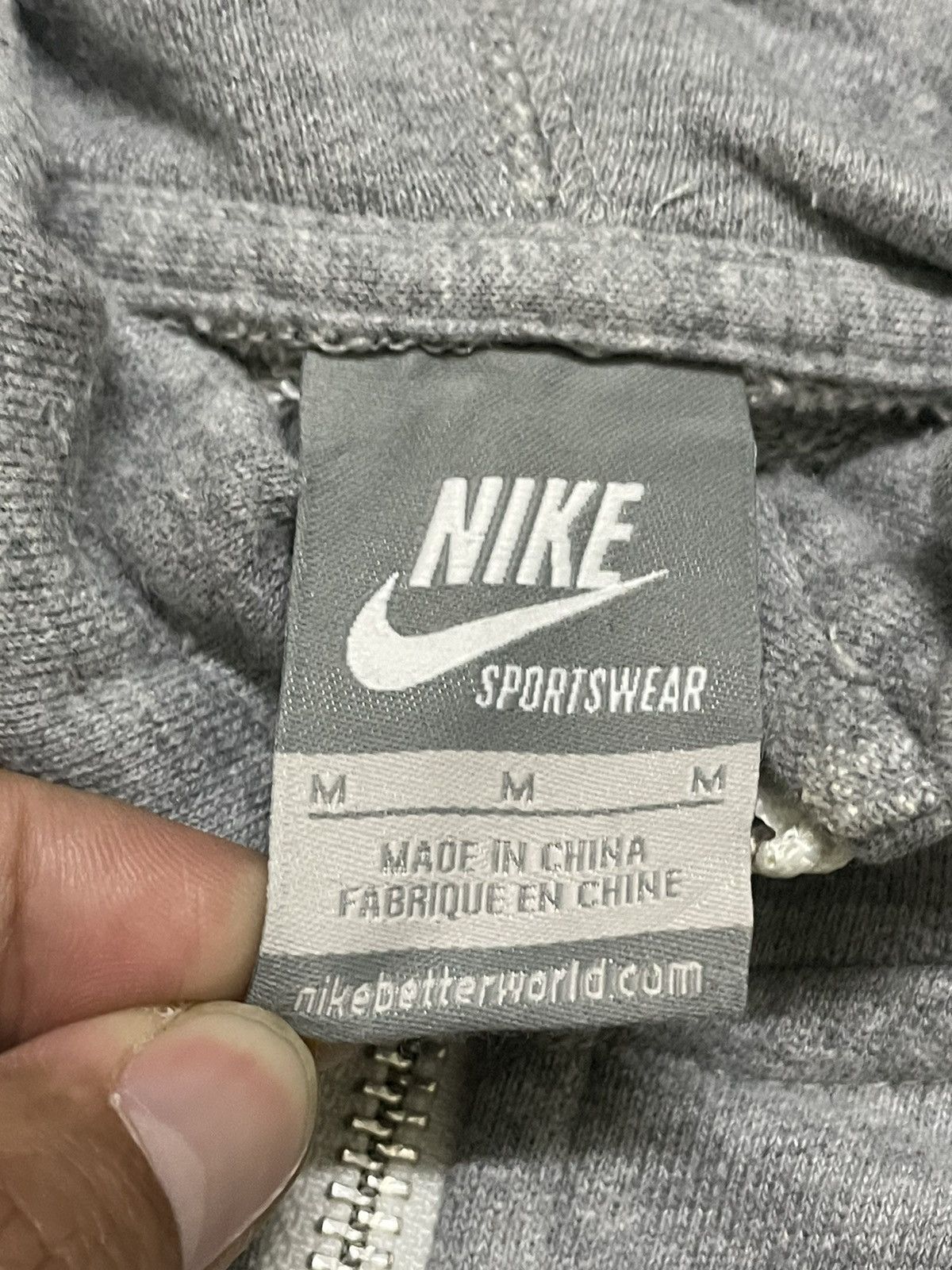 Nike Vintage Nike Swoosh Logo Zip Up Hoodie Size US M / EU 48-50 / 2 - 10 Thumbnail