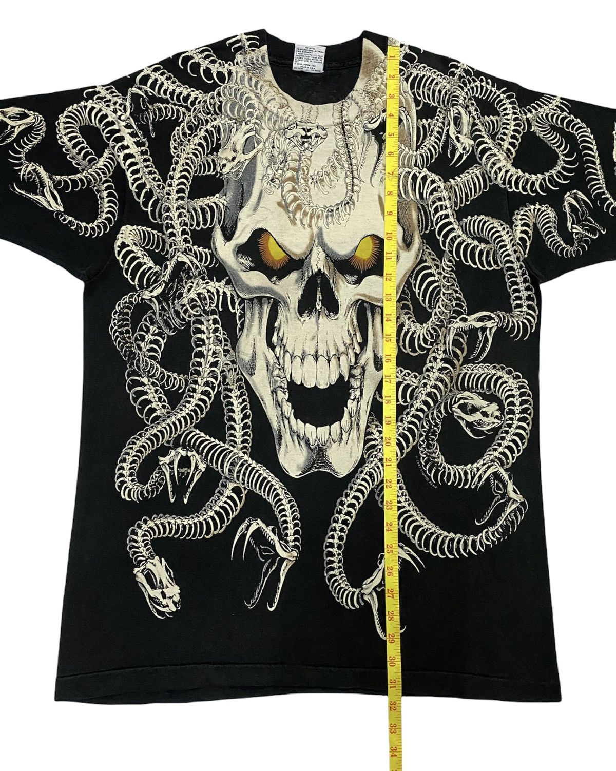 Liquid Blue Vintage 1993 Liquid Blue Madusa Skull All Over Print Tee Size US L / EU 52-54 / 3 - 5 Thumbnail