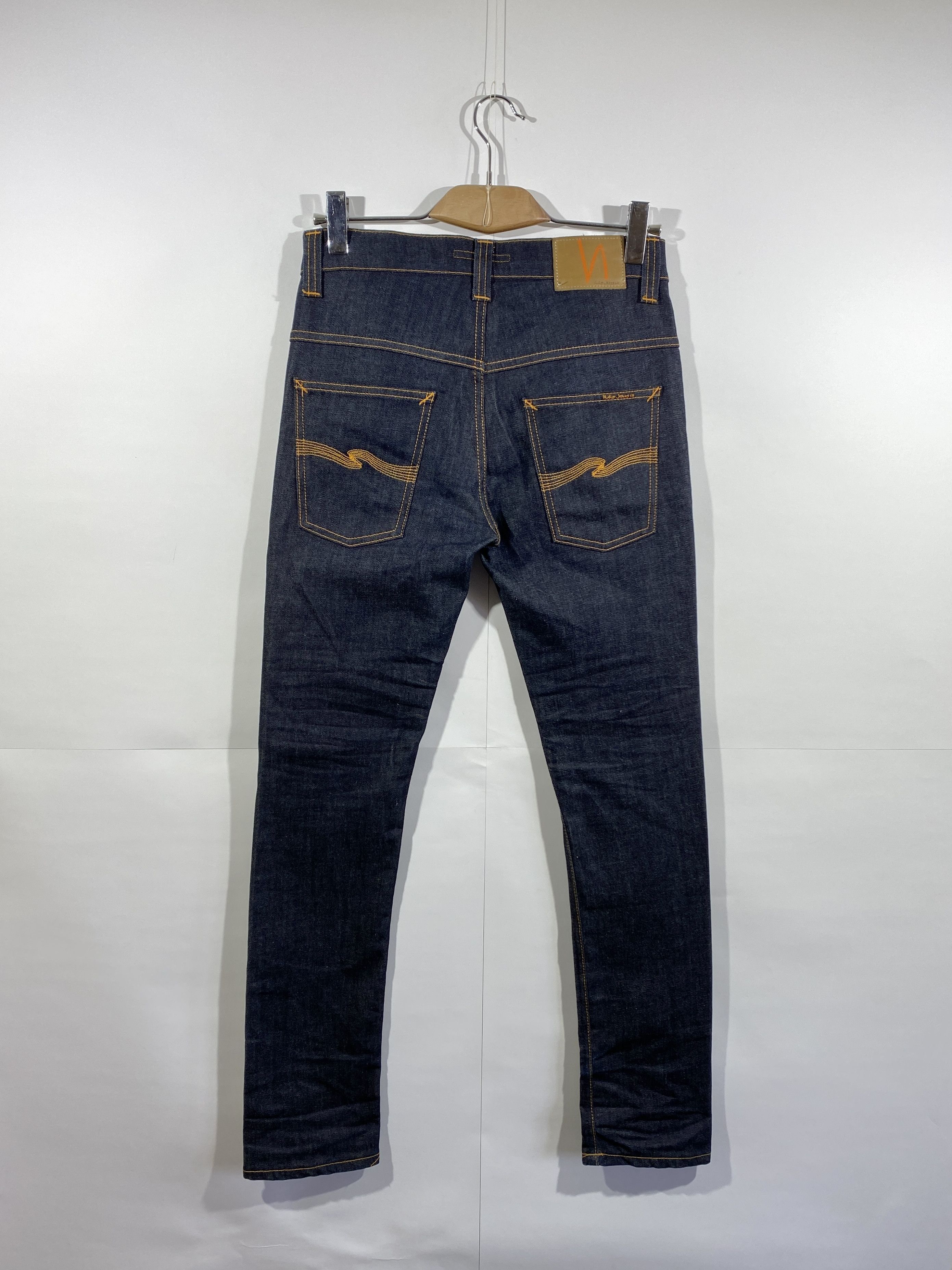 Nudie Jeans Tape Ted Org. Dips Dry Denim Size 29x32