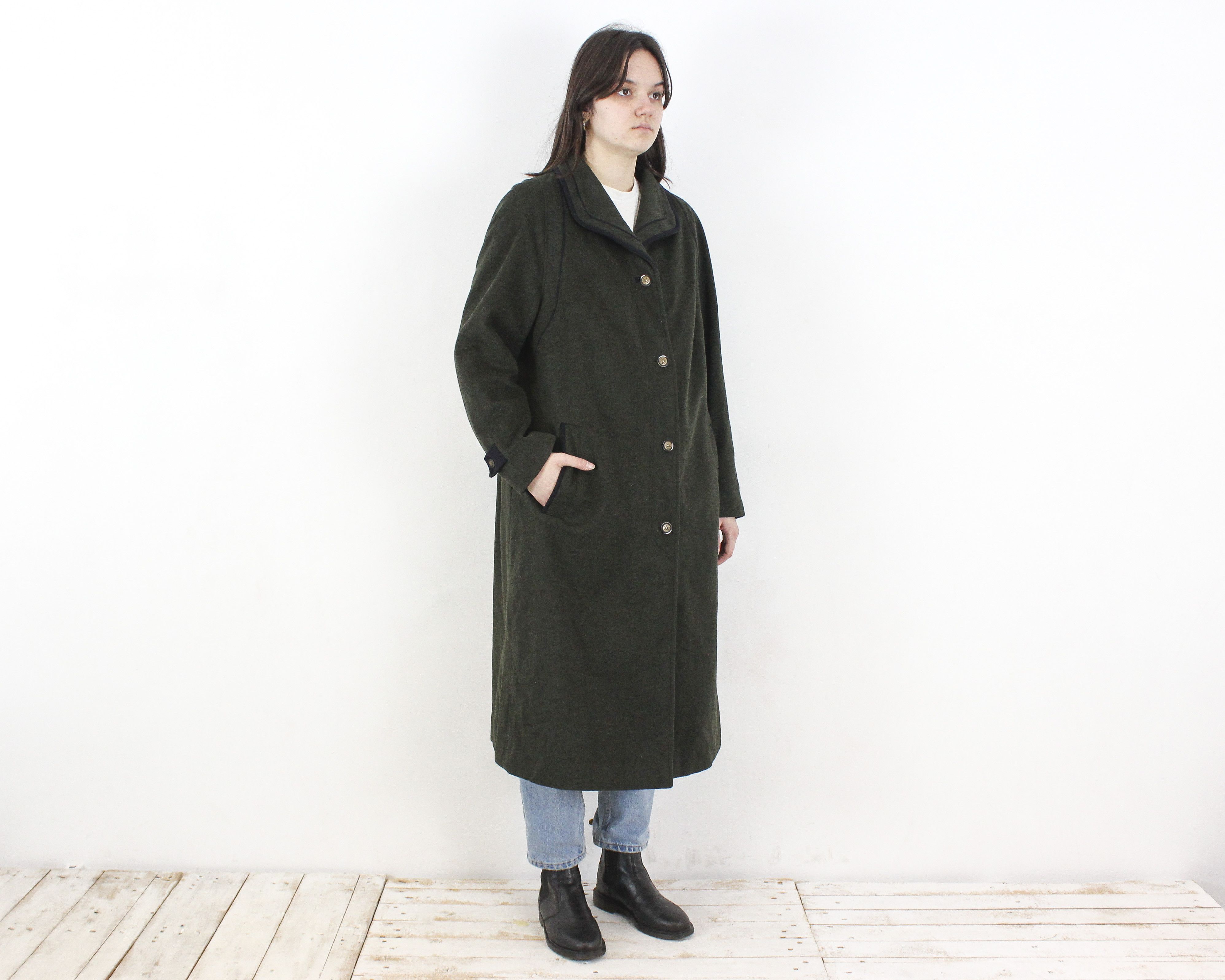 Other ALPACCA LODEN Trachten EU 48 Wool Over Coat Jacket Winter Size XL / US 12-14 / IT 48-50 - 2 Thumbnail