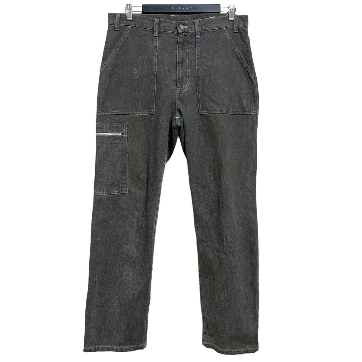 Engineered Garments MACKDADDY Denim Fatigue Long Zipper Parachute Pants Size US 34 / EU 50 - 2 Thumbnail