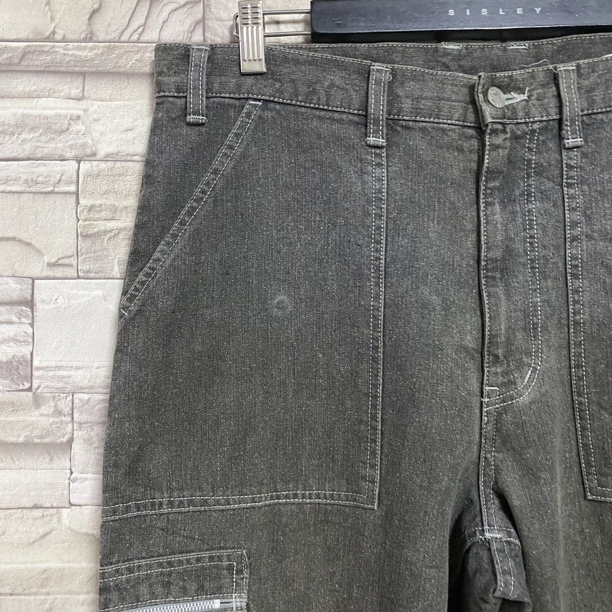 Engineered Garments MACKDADDY Denim Fatigue Long Zipper Parachute Pants Size US 34 / EU 50 - 5 Thumbnail