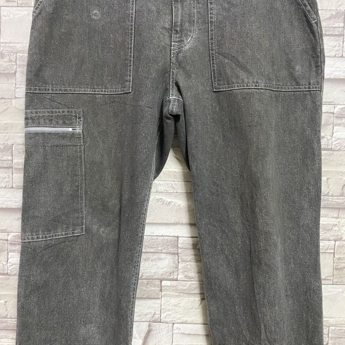 Engineered Garments MACKDADDY Denim Fatigue Long Zipper Parachute Pants Size US 34 / EU 50 - 7 Thumbnail