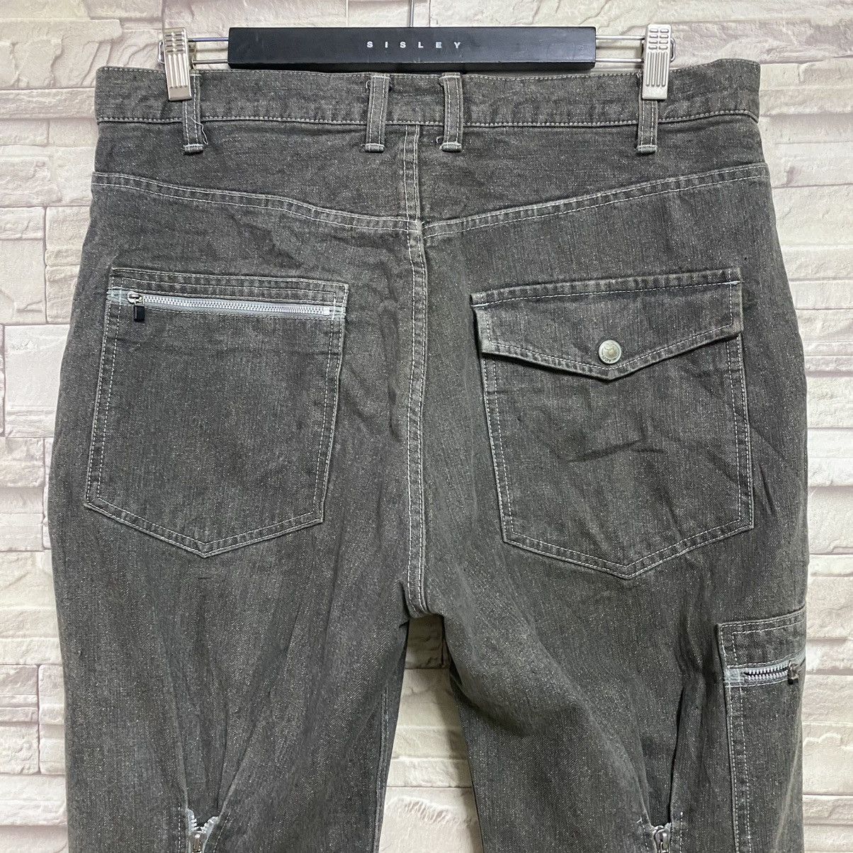 Engineered Garments MACKDADDY Denim Fatigue Long Zipper Parachute Pants Size US 34 / EU 50 - 10 Thumbnail