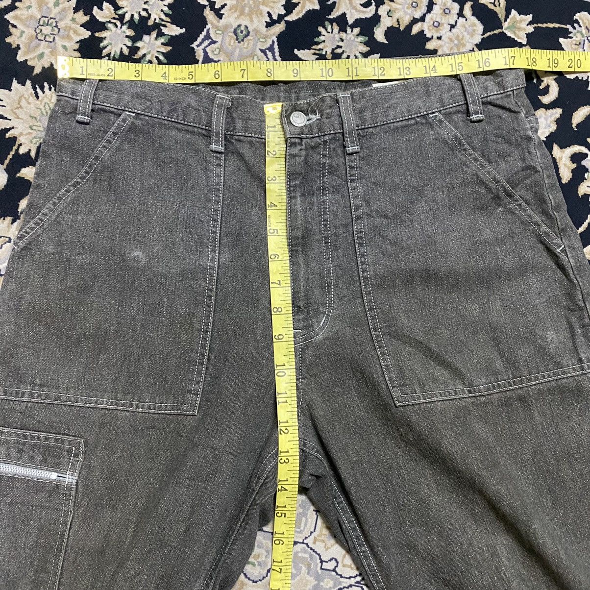 Engineered Garments MACKDADDY Denim Fatigue Long Zipper Parachute Pants Size US 34 / EU 50 - 22 Thumbnail