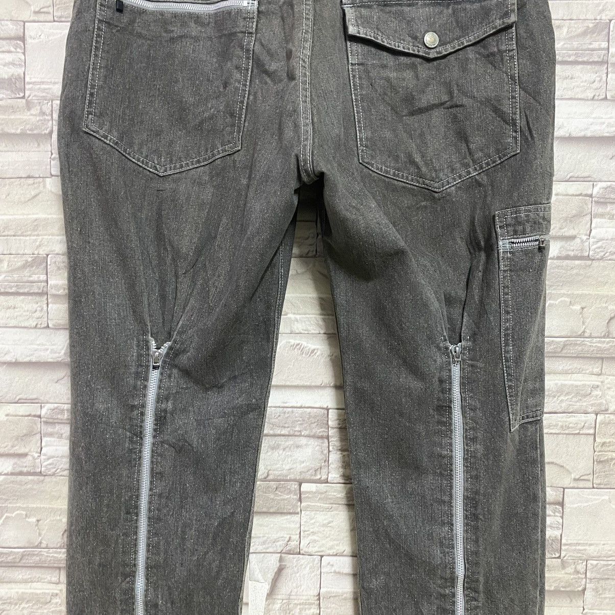 Engineered Garments MACKDADDY Denim Fatigue Long Zipper Parachute Pants Size US 34 / EU 50 - 13 Thumbnail