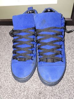 Balenciaga arena best sale blue suede