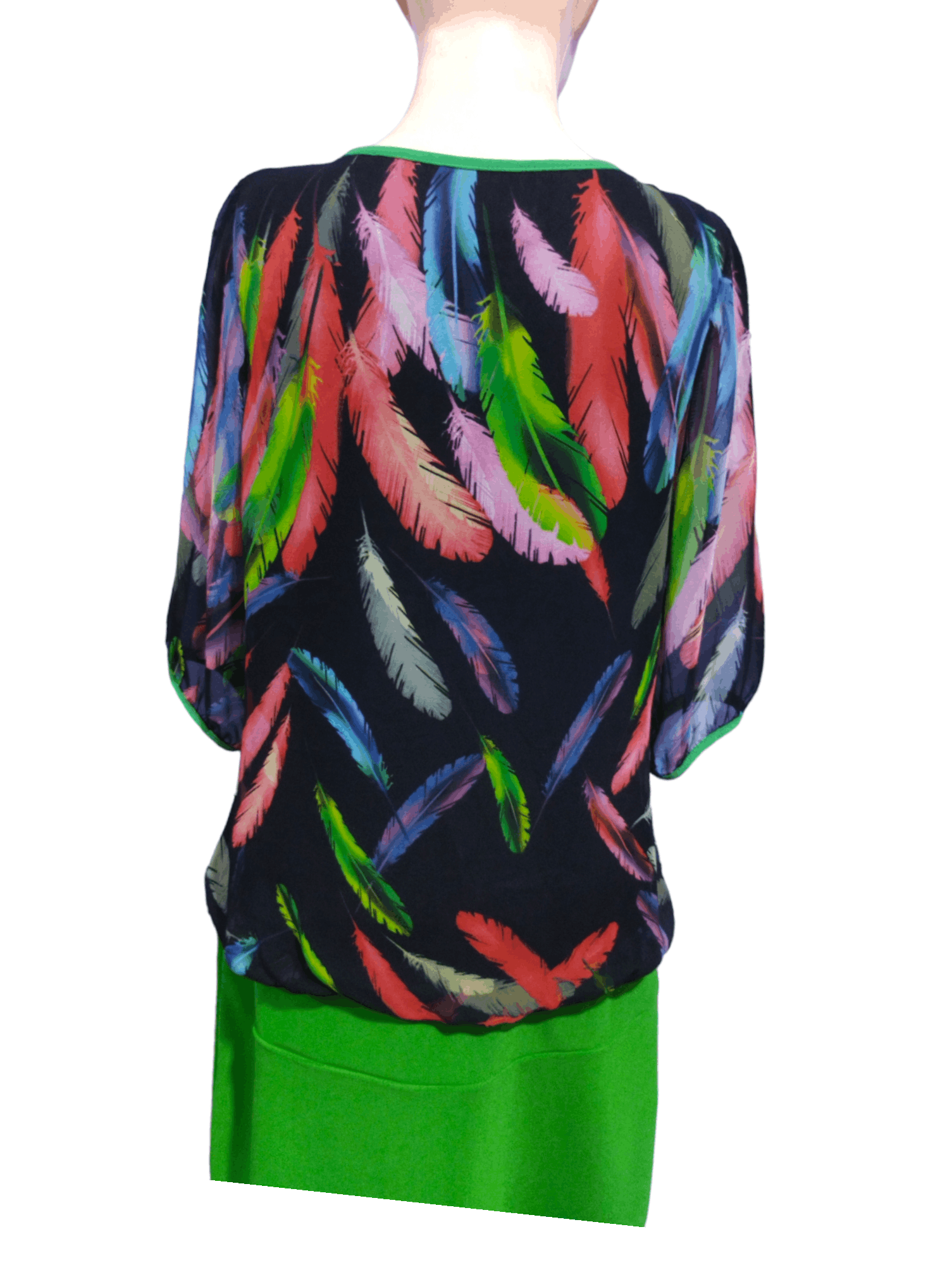 Designer × Issey Miyake × Tsumori Chisato Tsumori Chisato Dress Feather Pattern Size S / US 4 / IT 40 - 6 Thumbnail