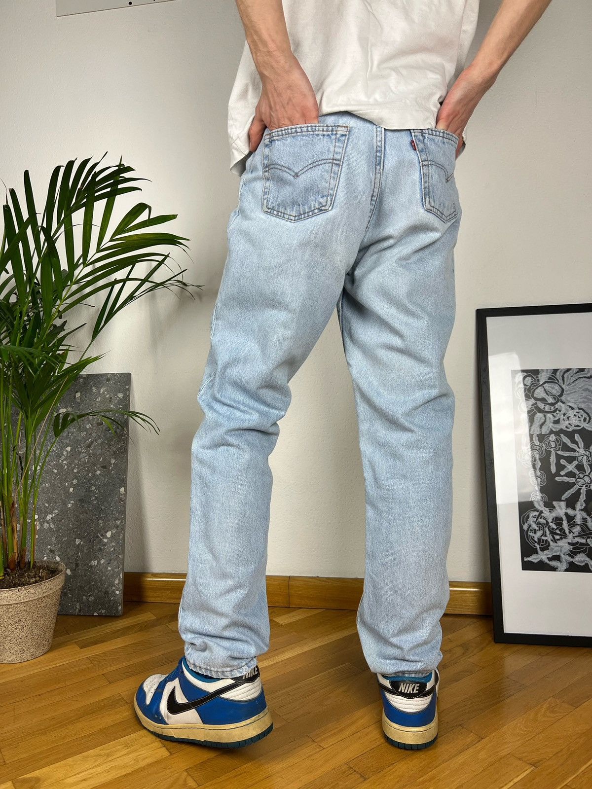 Levi's × Levi's Vintage Clothing Vintage Levis 501 90s baby blue jeans 32x32 straight Denim Size US 32 / EU 48 - 10 Thumbnail