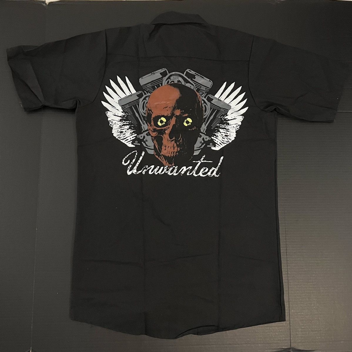 Unwanted Unwanted Hells Angel Mechanic Work Button Up Shirt - Black S Size US S / EU 44-46 / 1 - 2 Thumbnail
