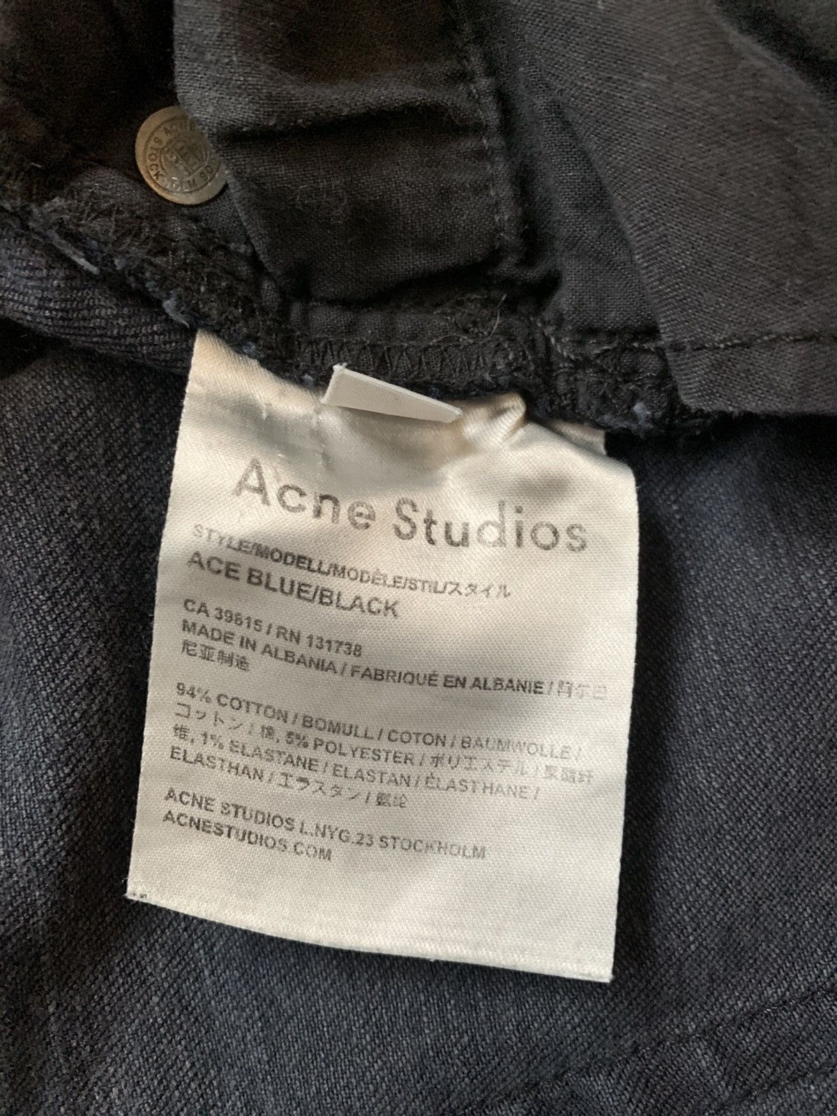 Acne Studios Acne studios ace Bly black denim Size US 29 - 7 Thumbnail