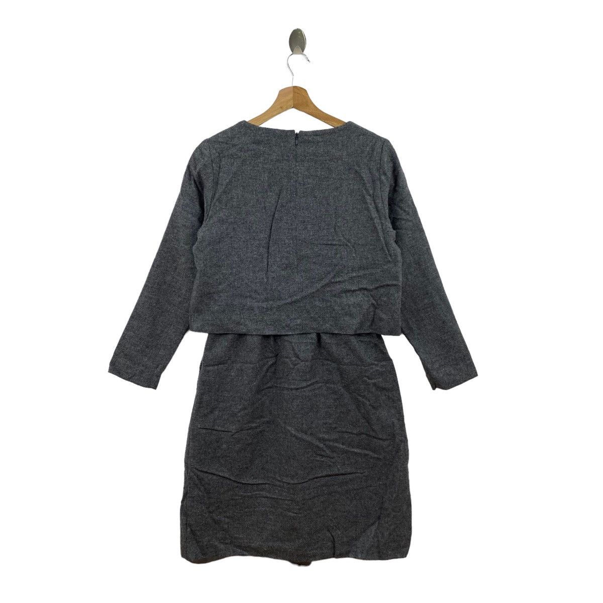 Vintage Vintage BEAMS LIGHTS Japanese Brand Plain Grey One Set Dress Size S / US 4 / IT 40 - 8 Thumbnail