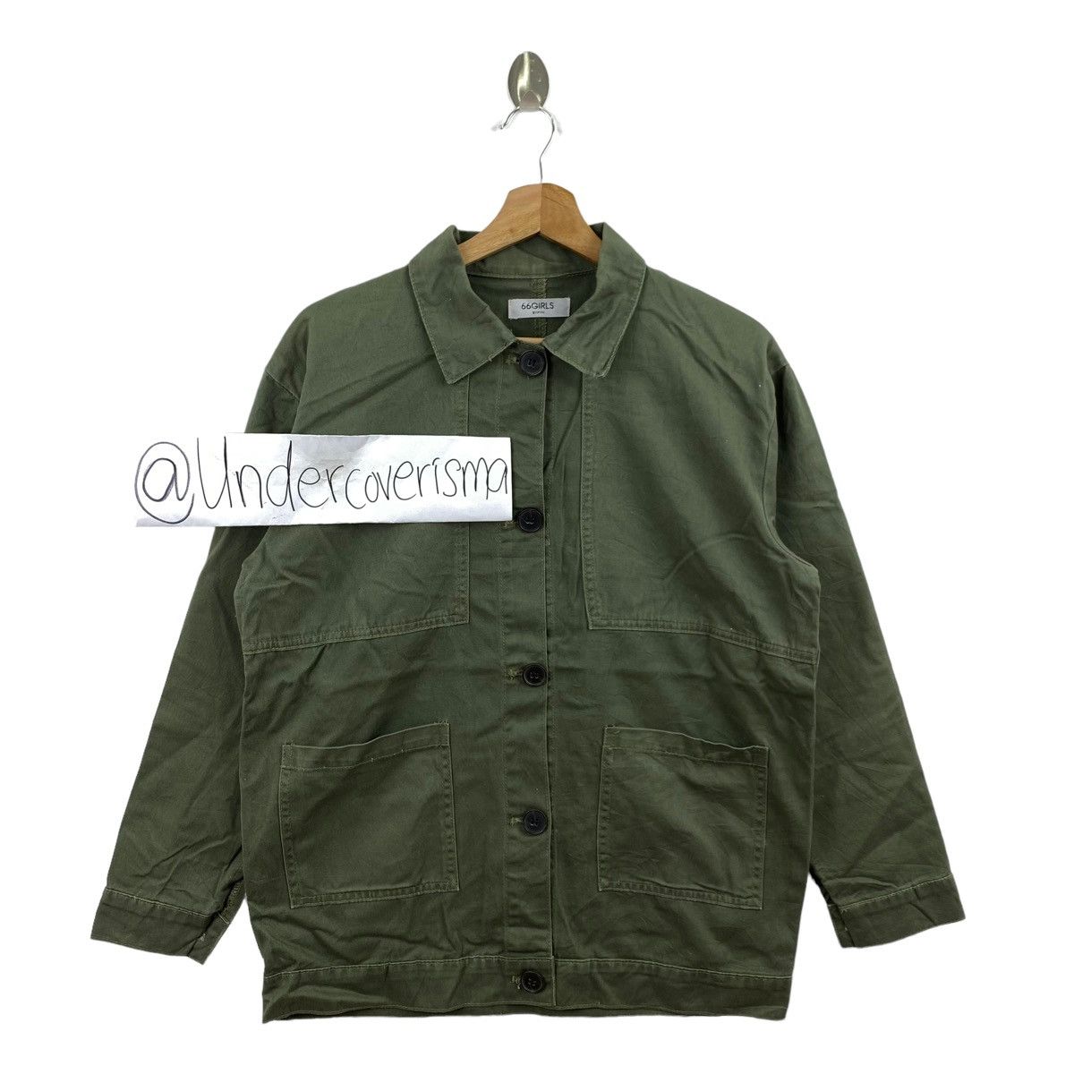 Vintage Vintage 66GIRLS By PYN Patchwork Design Green Jeans Jacket Size M / US 6-8 / IT 42-44 - 1 Thumbnail
