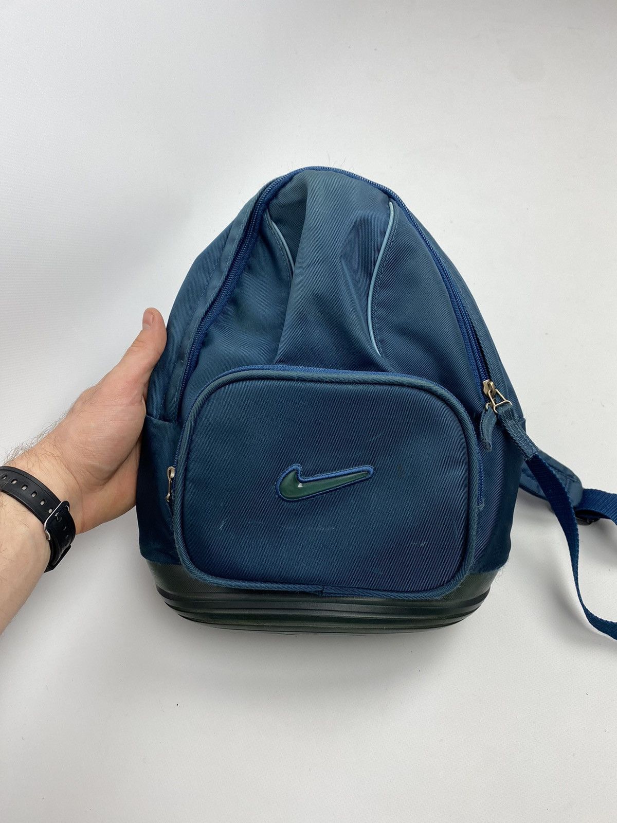 Nike Vintage Rare 90s Nike Nylon Backpack Mini swoosh Y2K Size ONE SIZE - 1 Thumbnail