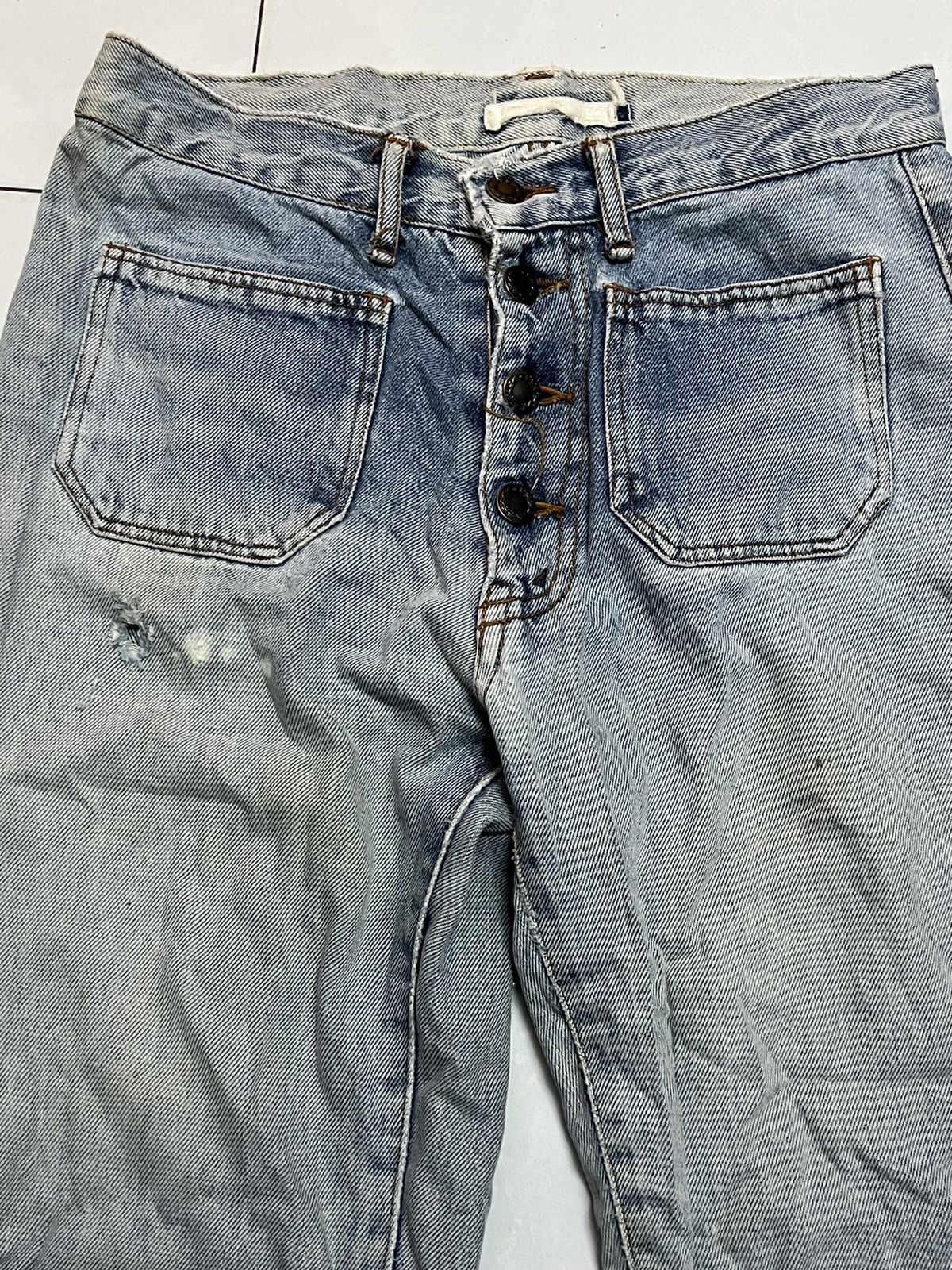 Vintage Denim vintage bell bottoms distressed blue Size US 29 - 3 Thumbnail