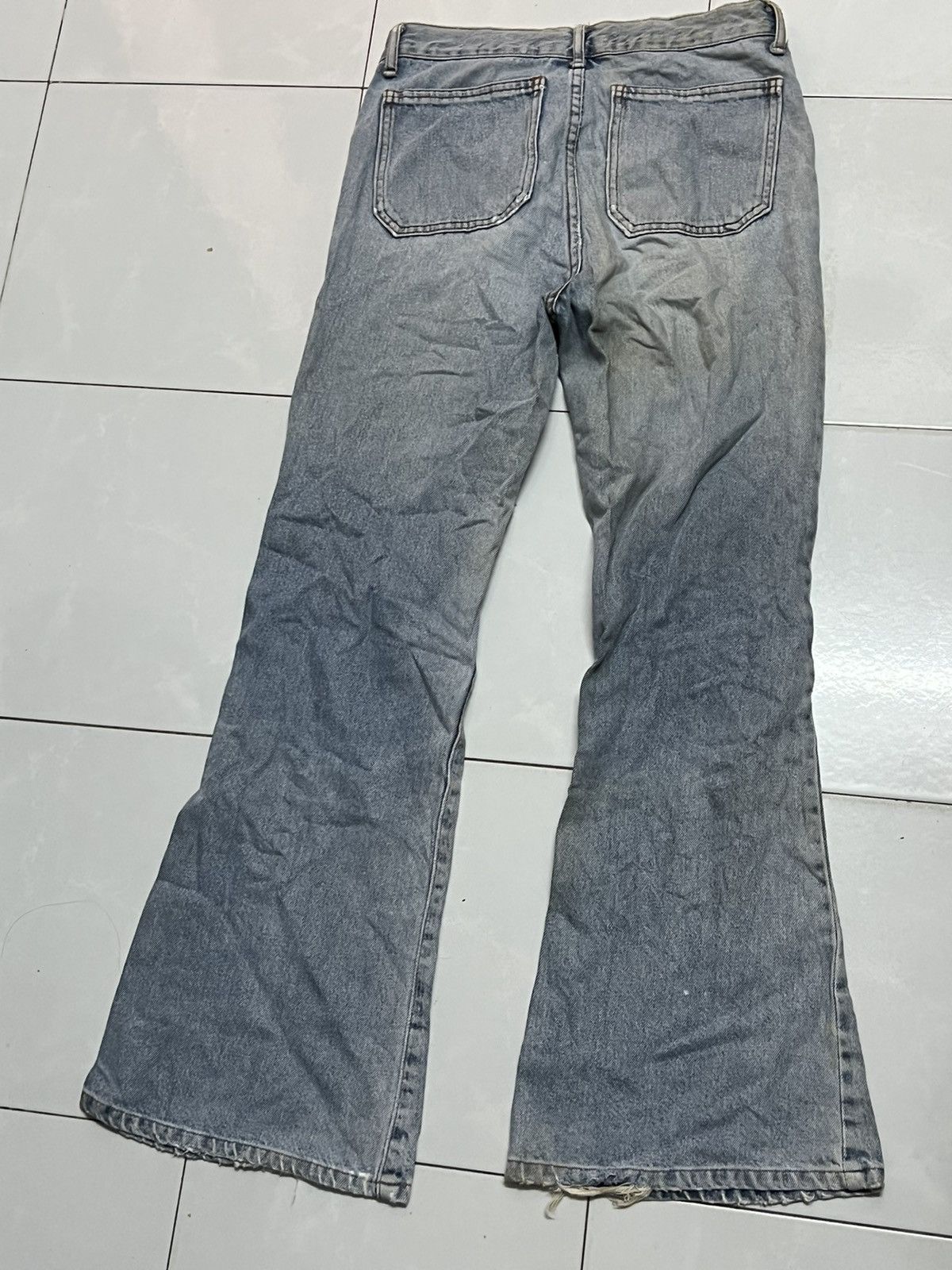 Vintage Denim vintage bell bottoms distressed blue Size US 29 - 2 Thumbnail