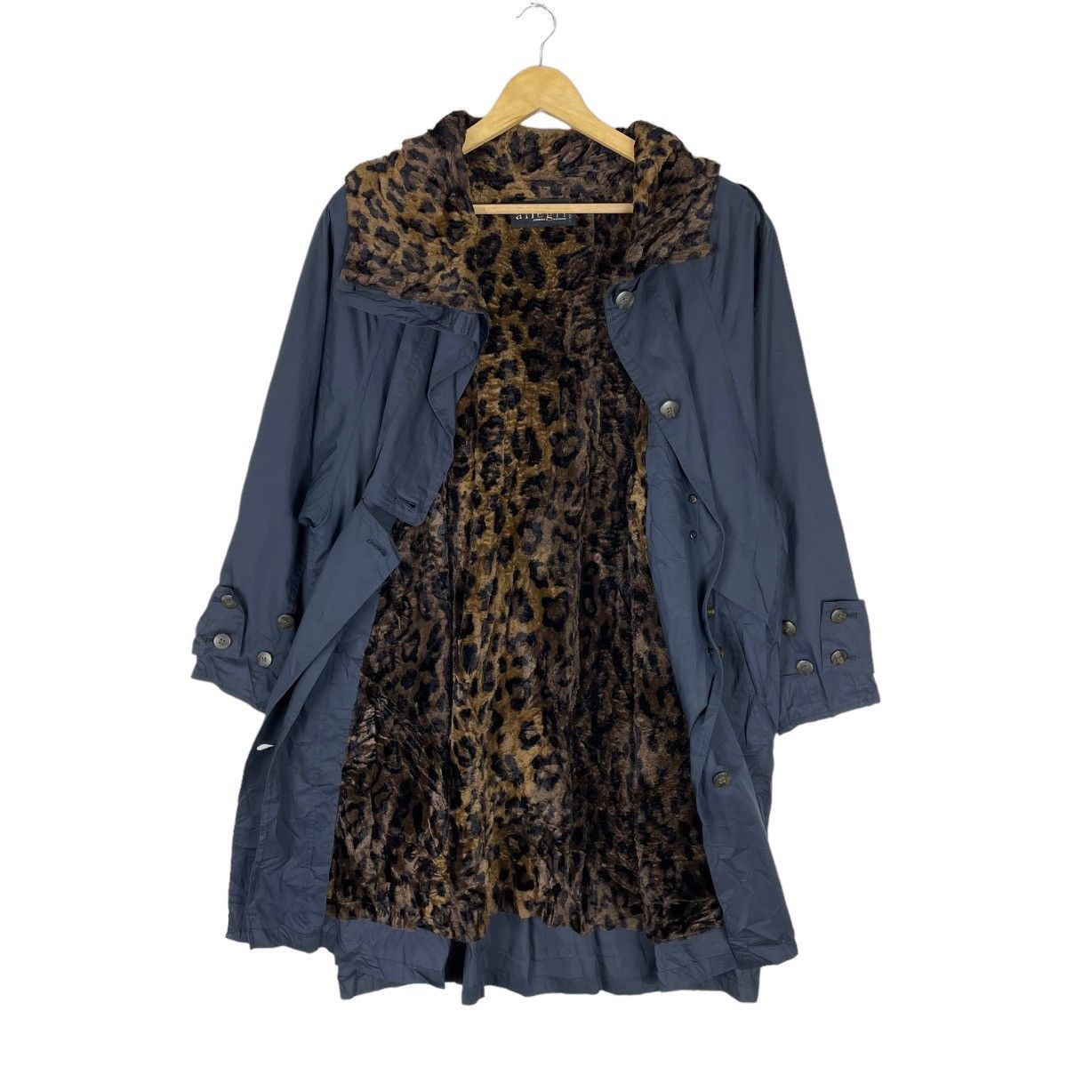 Allegri 🌟ALLEGRI ITALY HOODIE LEOPARD OVERCOAT JACKET Size L / US 10 / IT 46 - 7 Thumbnail