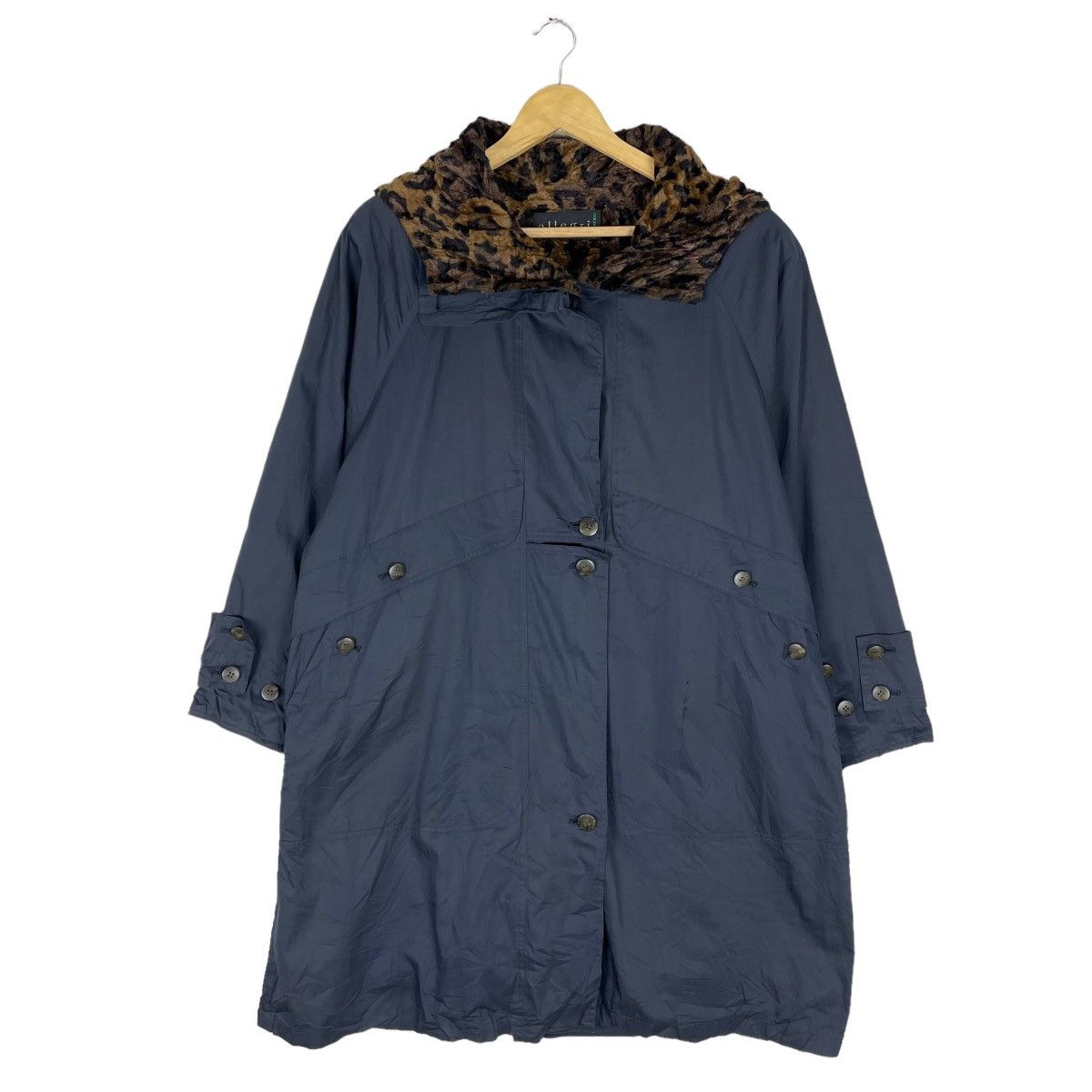 Allegri 🌟ALLEGRI ITALY HOODIE LEOPARD OVERCOAT JACKET Size L / US 10 / IT 46 - 2 Thumbnail