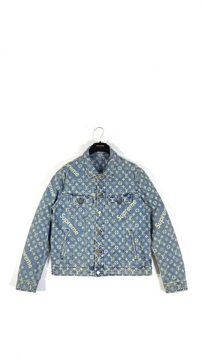 Louis Vuitton monogram denim jacket, Size 52, Blue