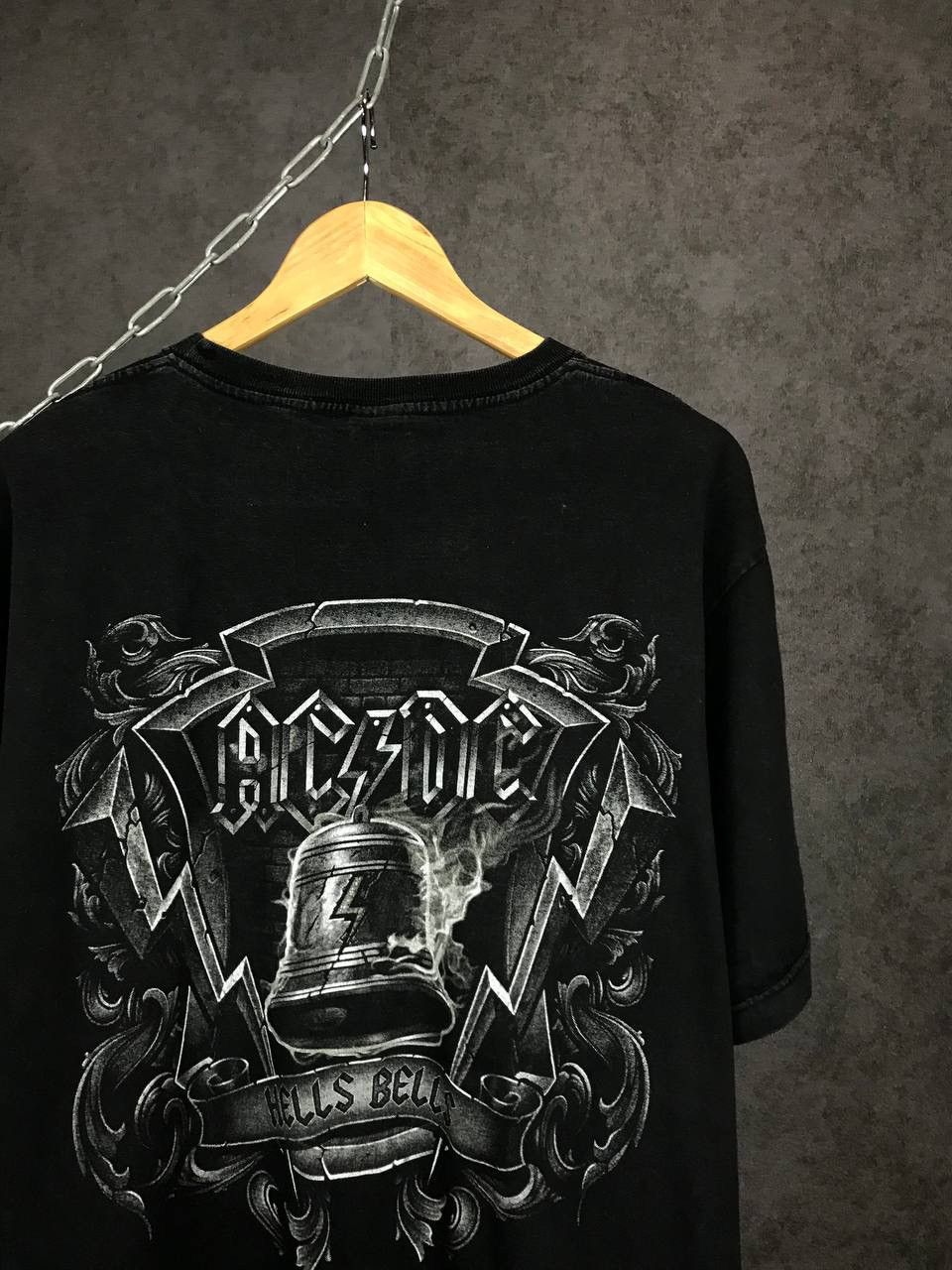 AC/DC × Band Tees × Vintage AC/DC Hells Bells vintage rock band overprinted tee Size US XL / EU 56 / 4 - 6 Thumbnail