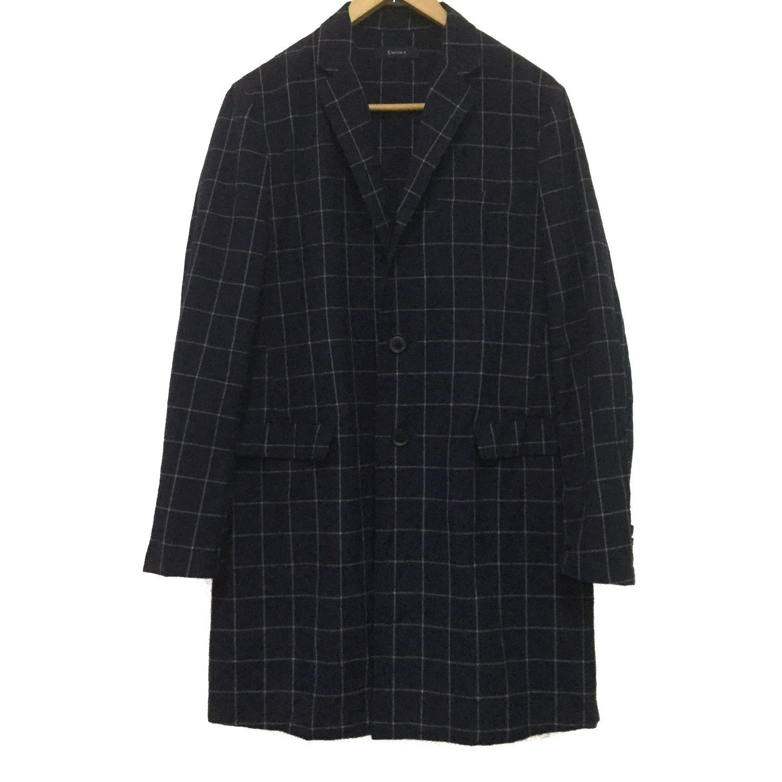 Japanese Brand long Coat suitable for use in autumn (darkblue Colour)😍😍😍 Size US L / EU 52-54 / 3 - 1 Thumbnail