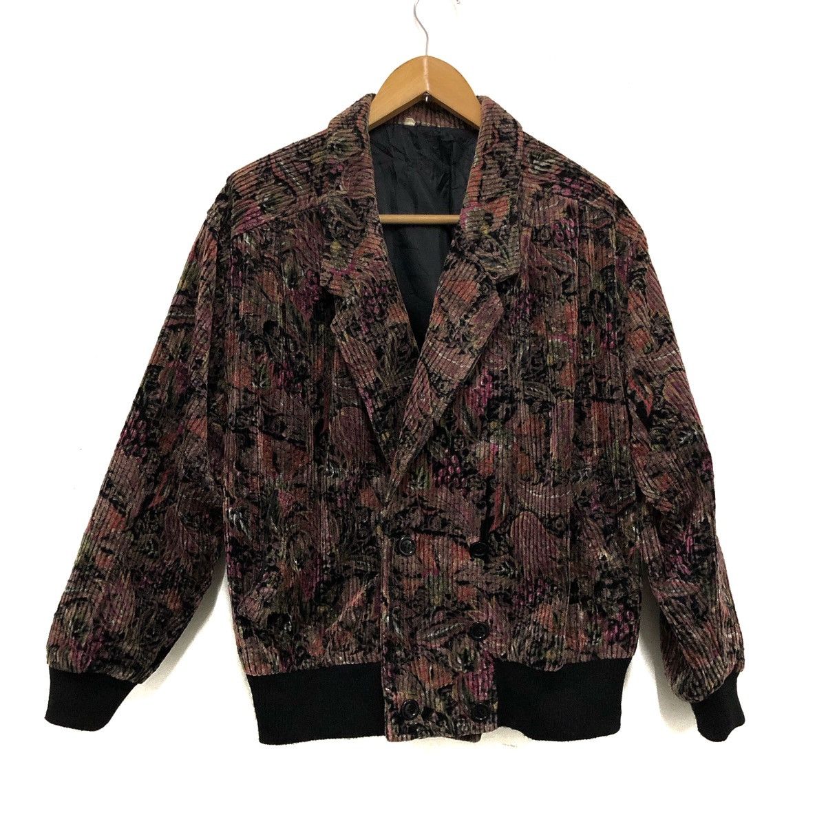 Rare corduroy floral jacket like harrington (unisex)