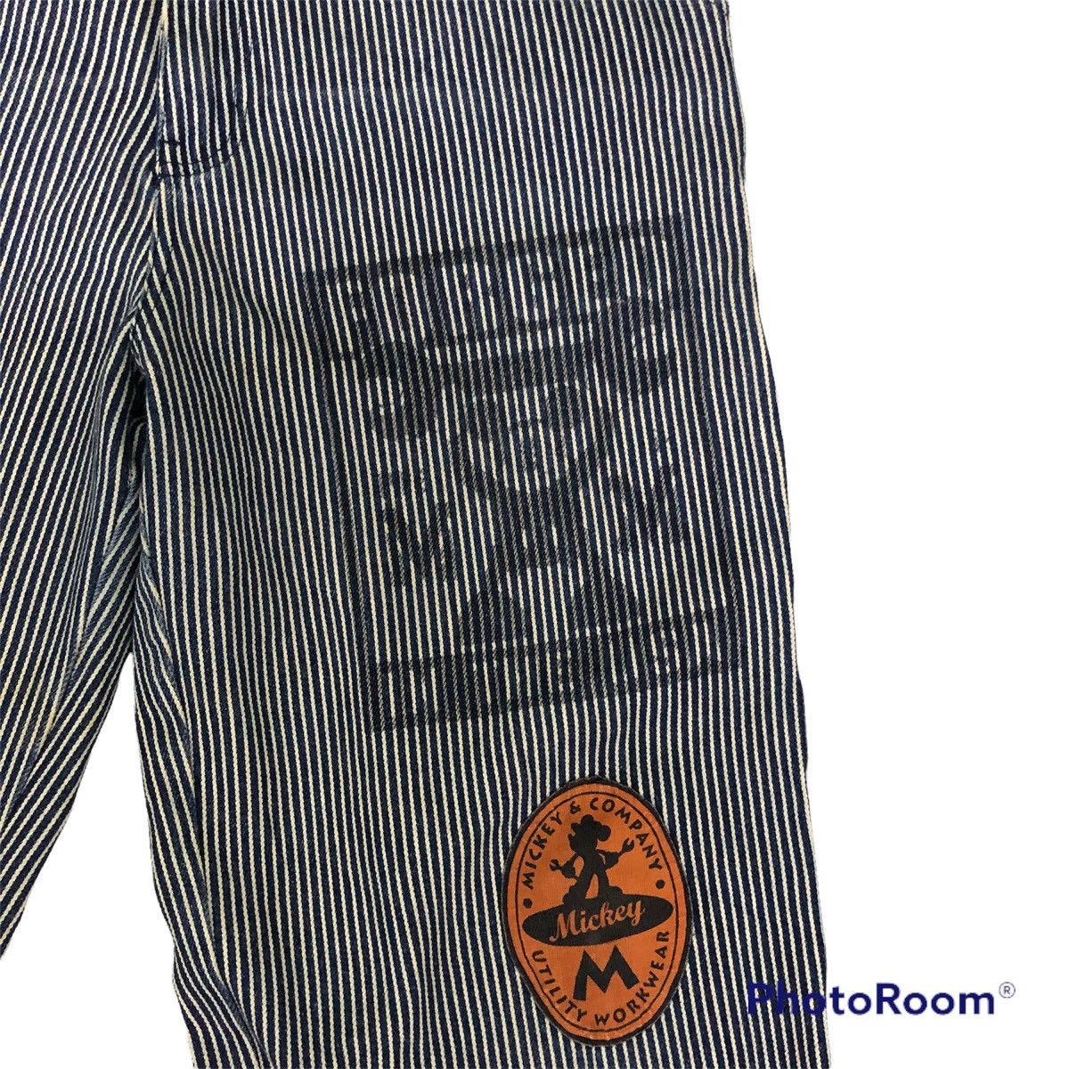 Japanese Brand Rare vintage 90s mickey & co stripe workwear denim Size US 28 / EU 44 - 4 Thumbnail