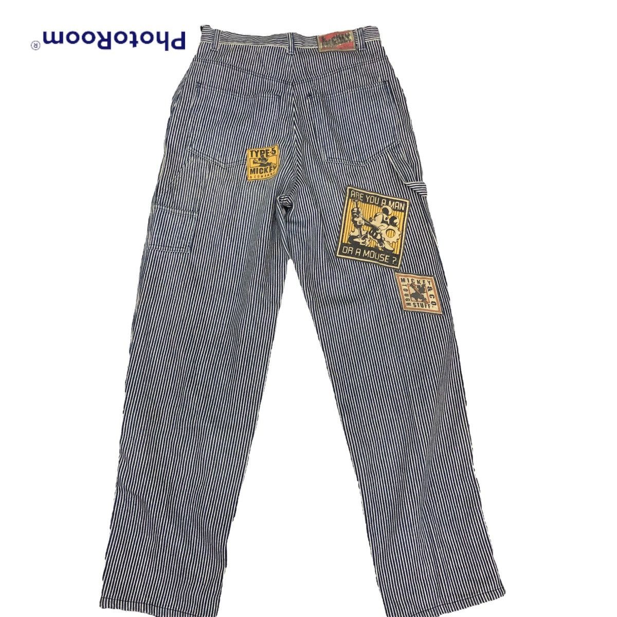 Japanese Brand Rare vintage 90s mickey & co stripe workwear denim Size US 28 / EU 44 - 1 Thumbnail